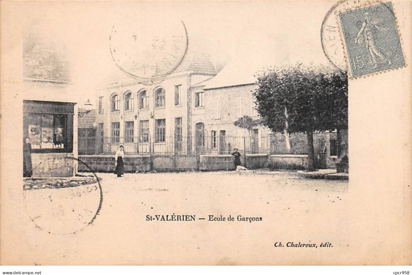 89-SAN60081-SAINT VALERIEN.Ecole De Garçons - Saint Valerien