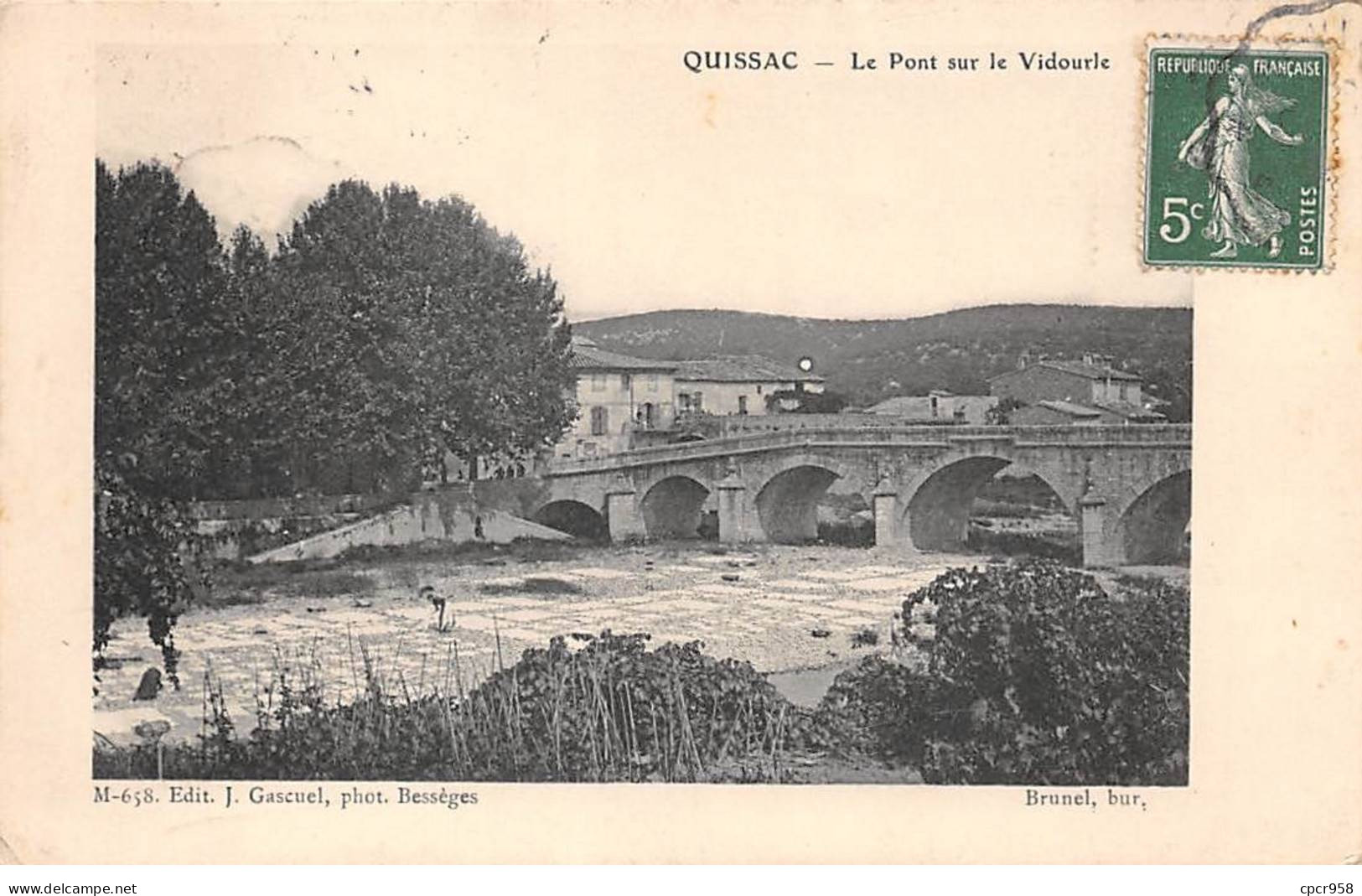 30-SAN59026-QUISSAC.Le Pont Sur Le Vidourle - Quissac