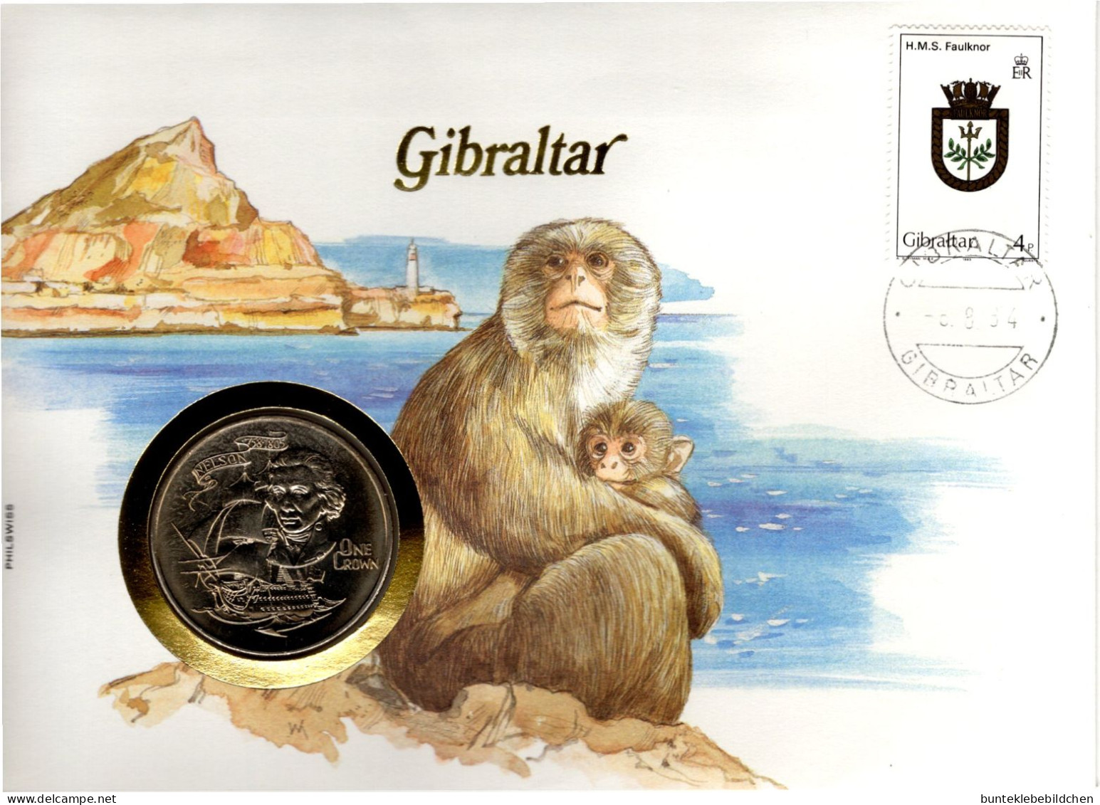 Numisbrief - Gibraltar - Gibilterra