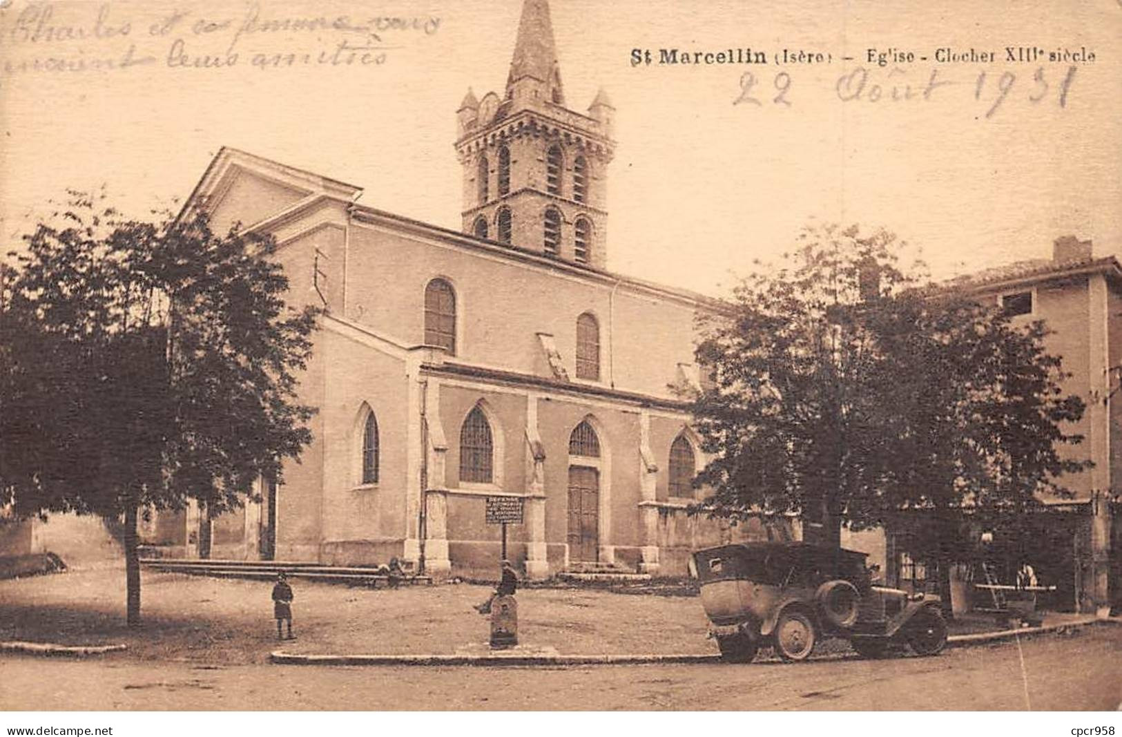 38-AM21759.Saint Marcellin.Eglise.Clochet XIII Siècle - Saint-Marcellin
