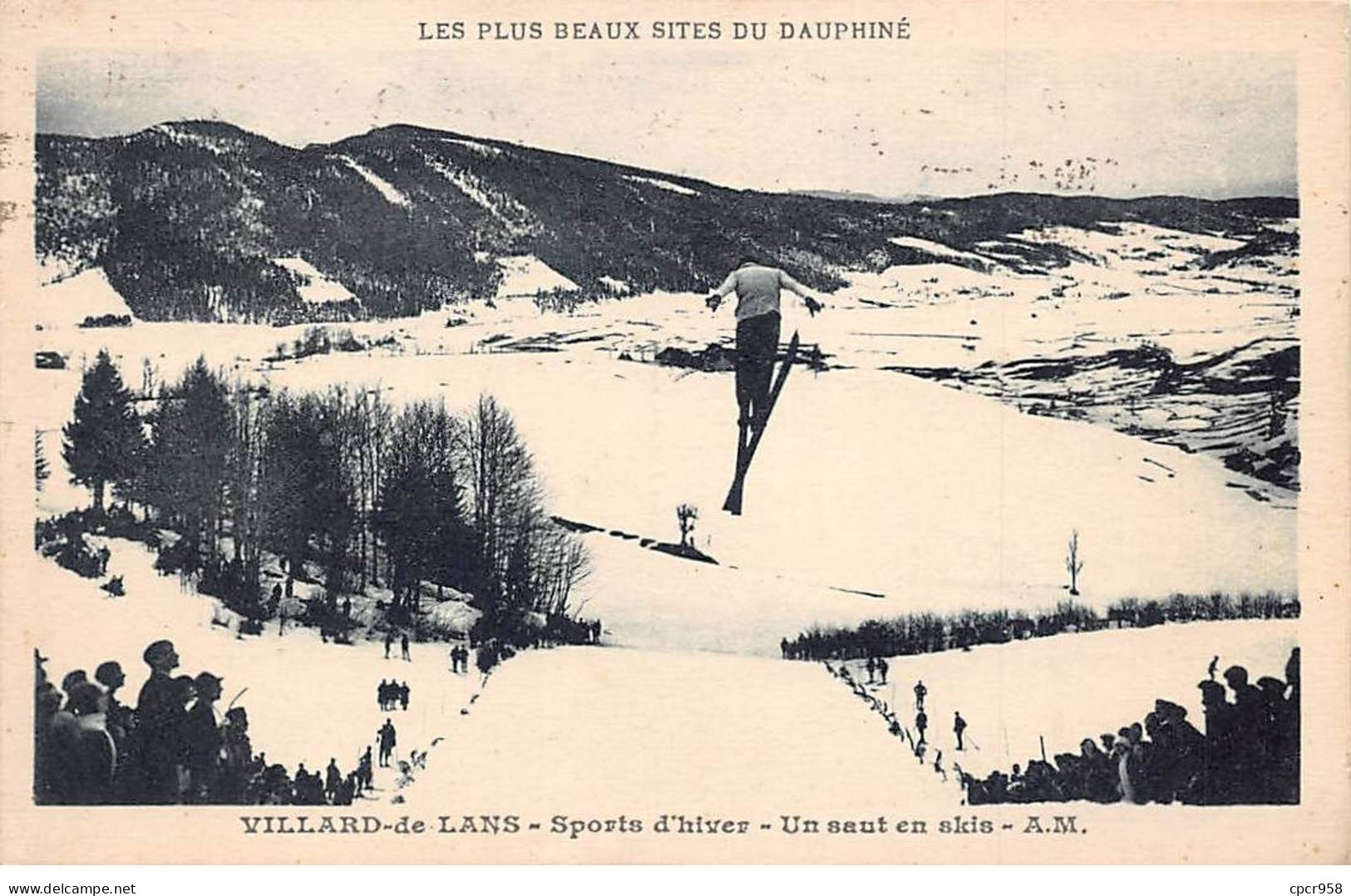 38-AM21744.Villars De Lans.Sports D'hiver.Un Saut En Skis - Villard-de-Lans