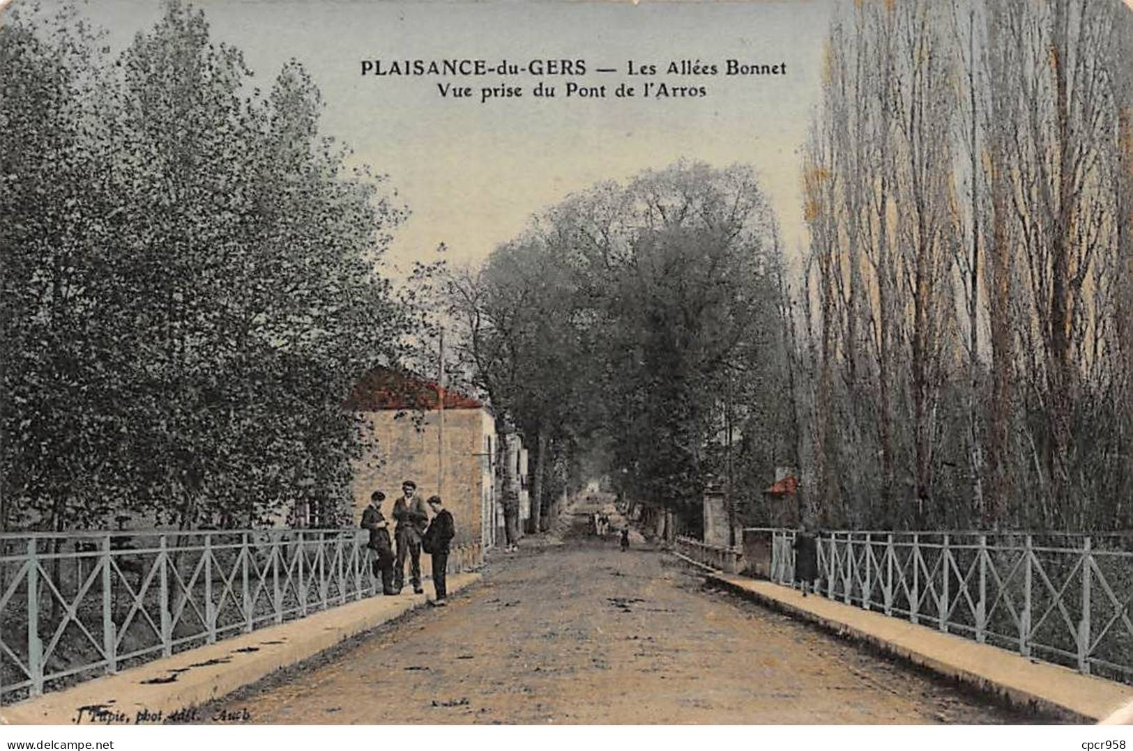 32-AM21739.Plaisance Du Gers.Les Allées Bonnet.Vue Prise Du Pont De L'Arros - Otros & Sin Clasificación