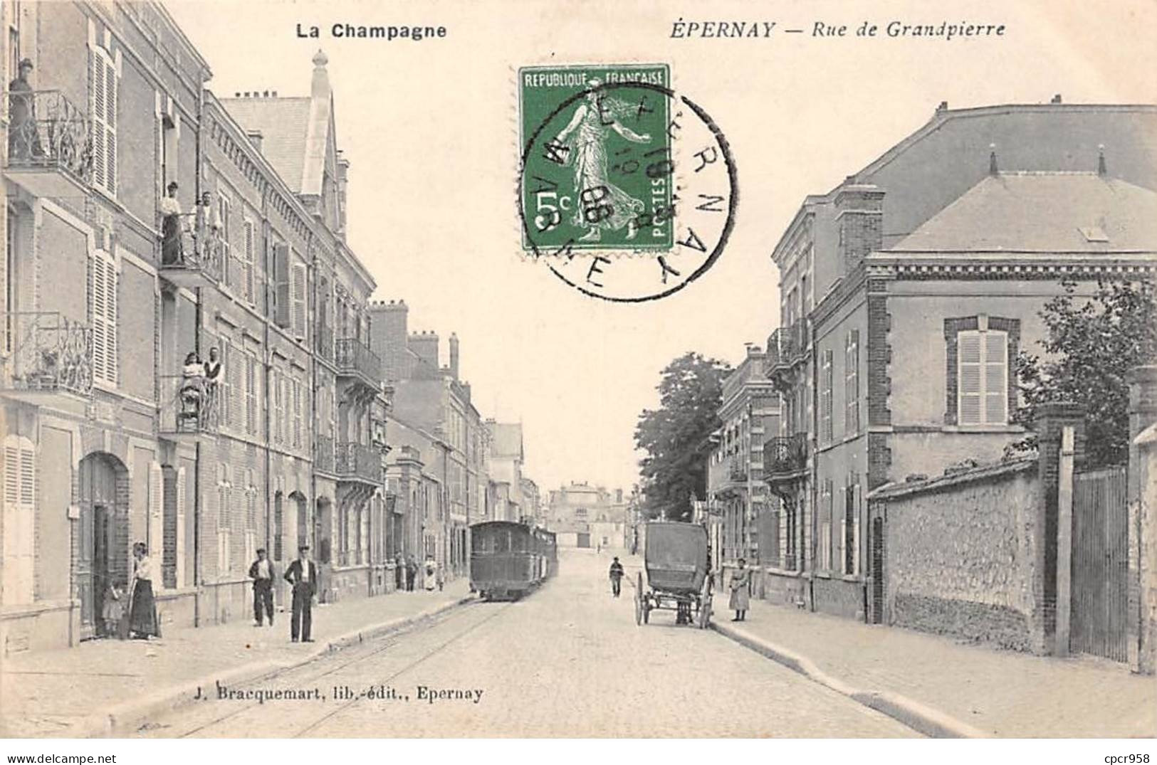 51-SAN59335-EPERNAY.Rue De Grandpierre - Epernay