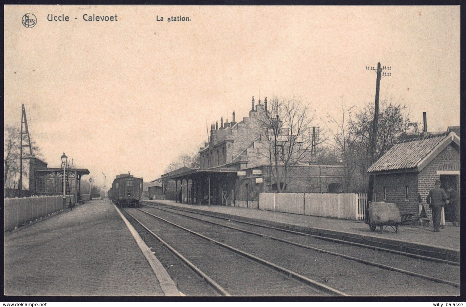 +++ CPA - UCCLE - CALEVOET - La Station - Statie - Gare - Train  // - Uccle - Ukkel