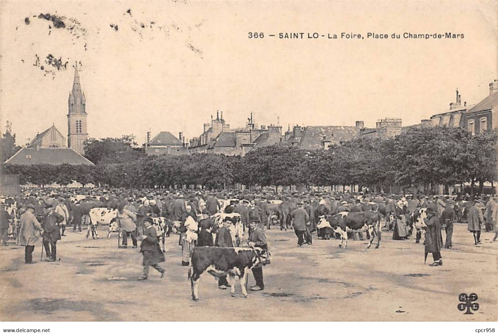 50-SAN59270-SAINT LO.La Foire.Place Du Champ-de-Mars.Agriculture - Saint Lo