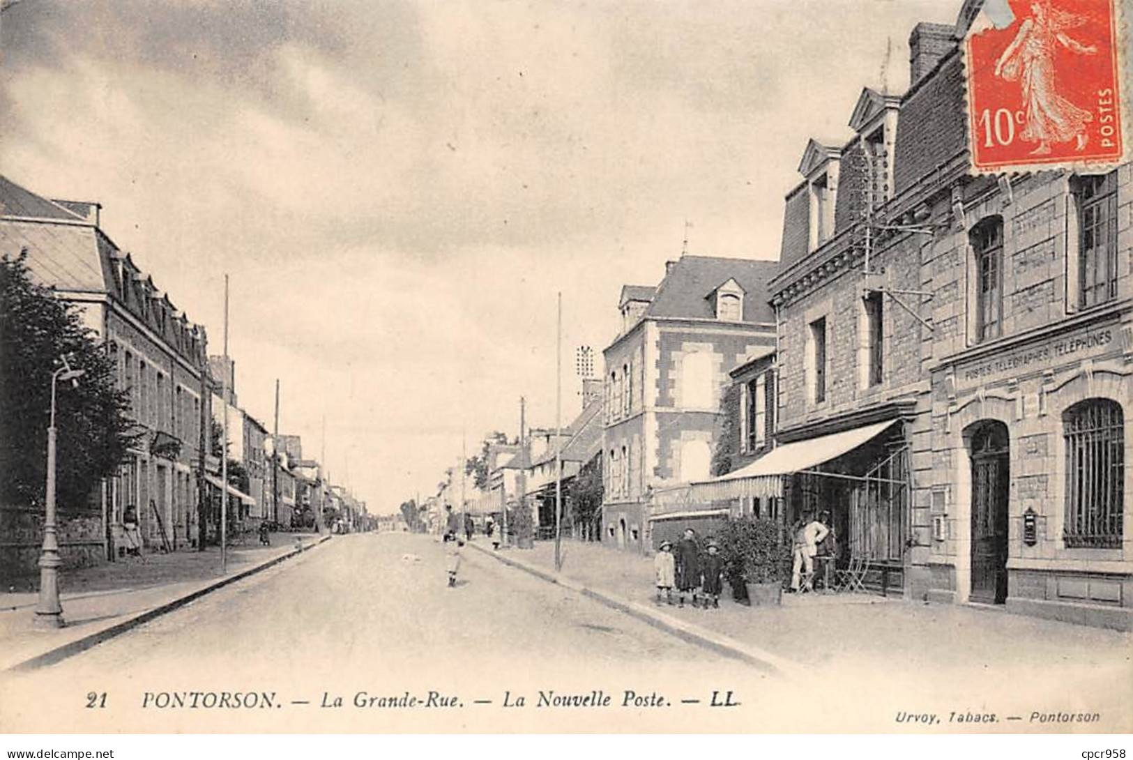 50-SAN59251-PONTORSON.La Grande Rue.La Nouvelle Poste - Pontorson