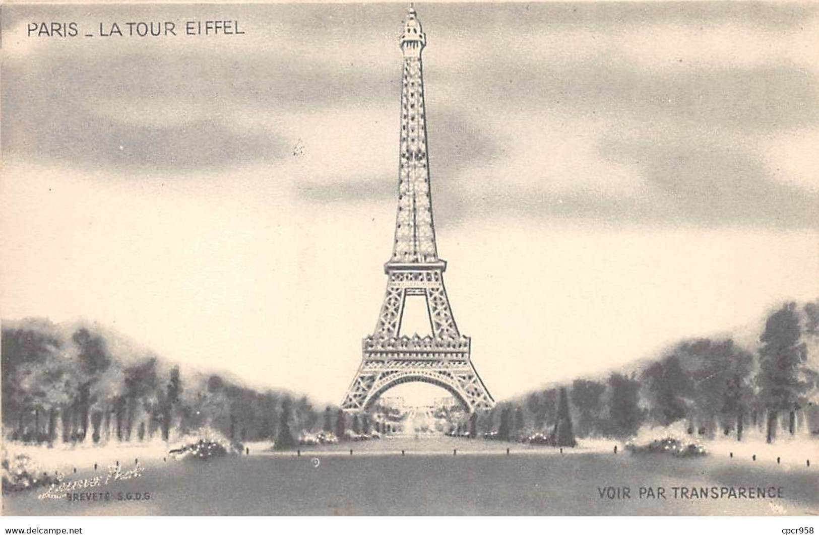 Fantaisie - N°85485 - PARIS - La Tour Eiffel - Voir Par Transparence - Carte à Système - Mechanical