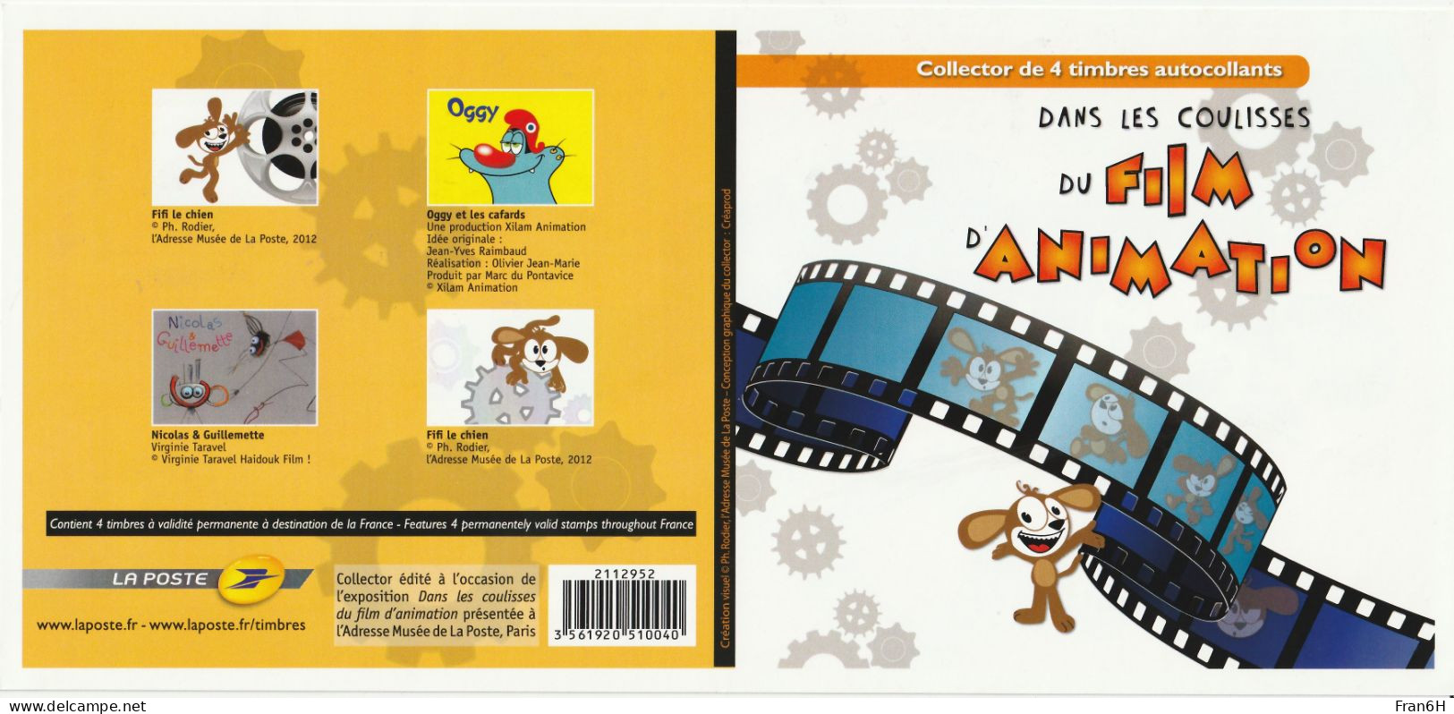 Film D'Animation - Neuf Non Plié - Autoadhesif - Autocollant - Collector 2012 - Collectors