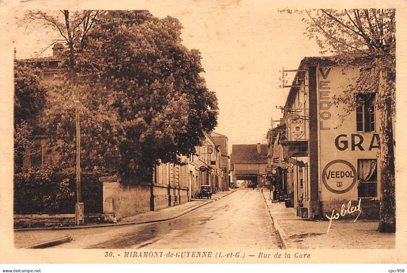 47-AM21918.Miramont-de-Guyenne.N°30.Rue De La Gare.Pli - Autres & Non Classés
