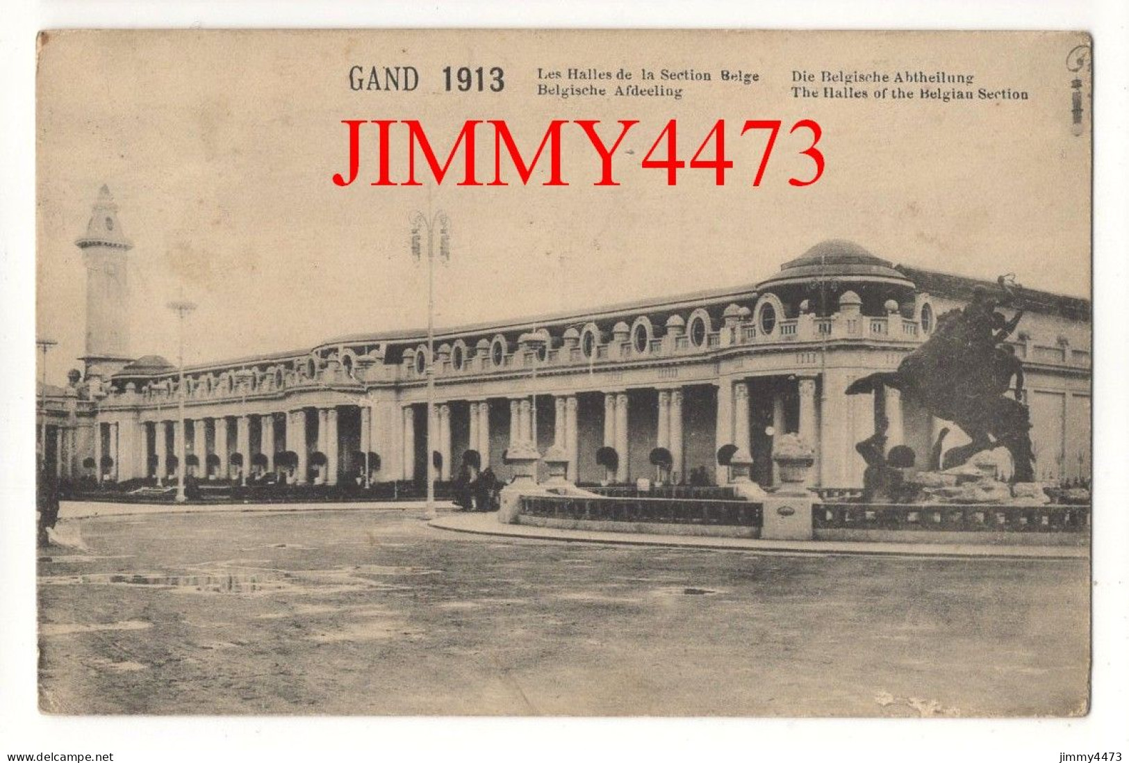 GAND 1913 - Les Halles De La Section Belge ( Flandre Orientale ) Edit. N. S. Brux. - Gent