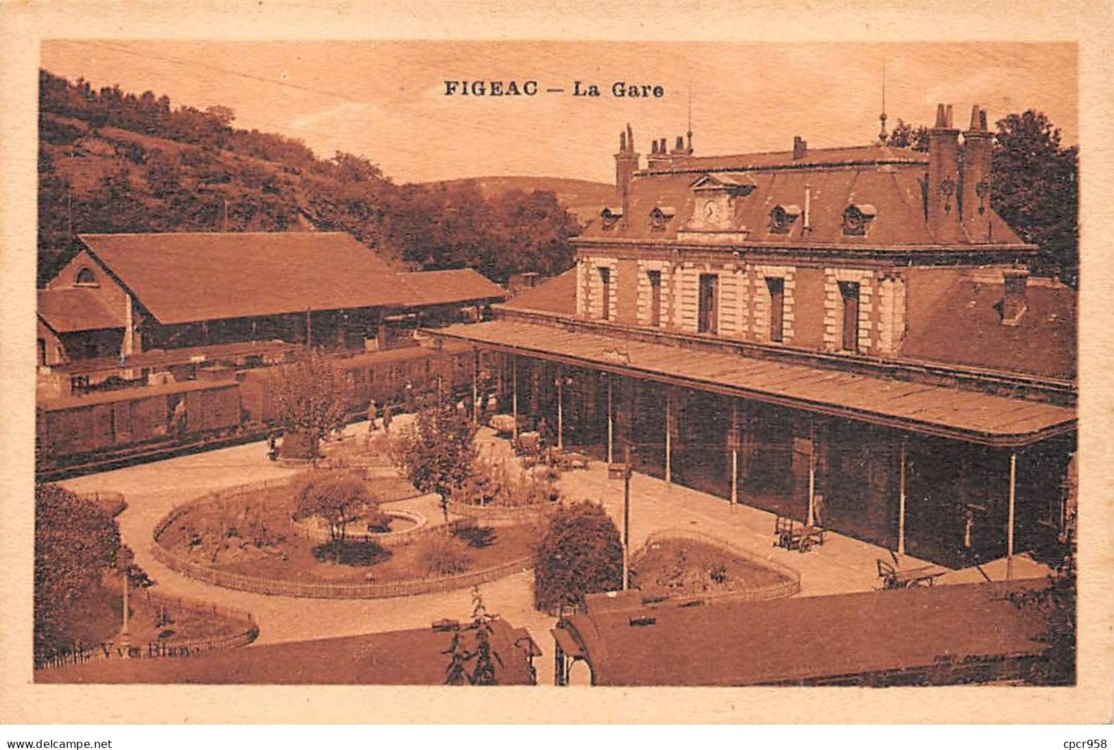 46-AM21885.Figeac.La Gare.Train - Figeac