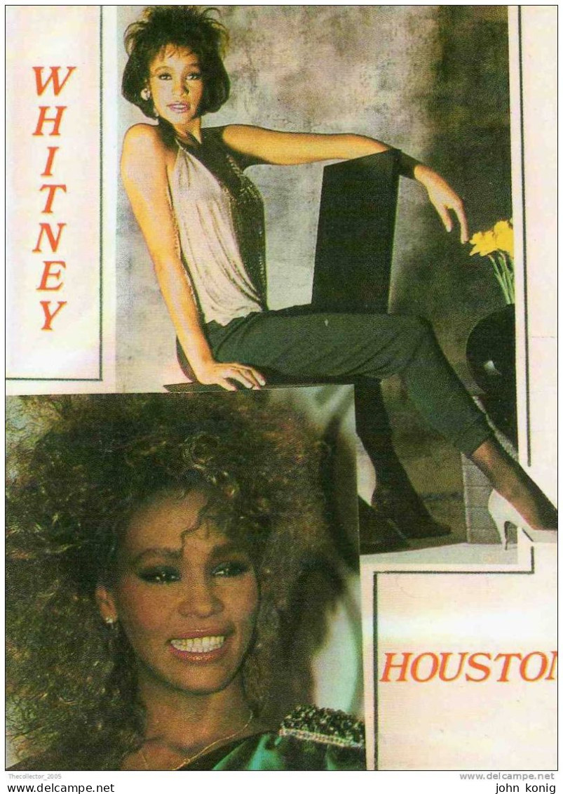 CARTOLINA-POSTCARD-CPT-CARTE POSTALE - WHITNEY HOUSTON (SINGER OF '80s) - Singers & Musicians