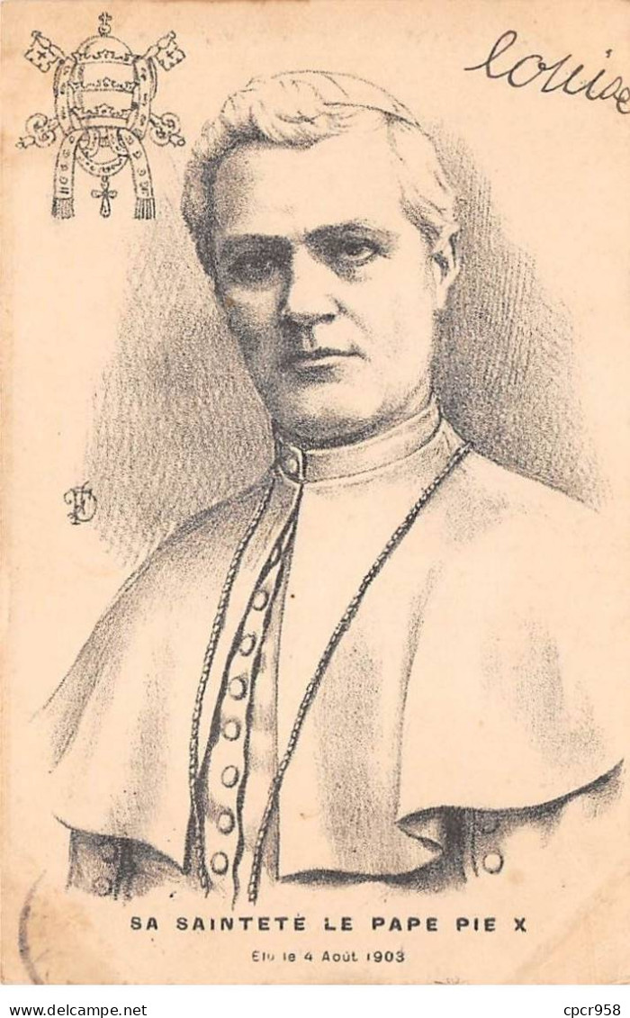 Religion - N°85705 - Christianisme - Pape - Sa Sainteté Le Pape Pie X - Elu Le 4 Août 1903 - Papes