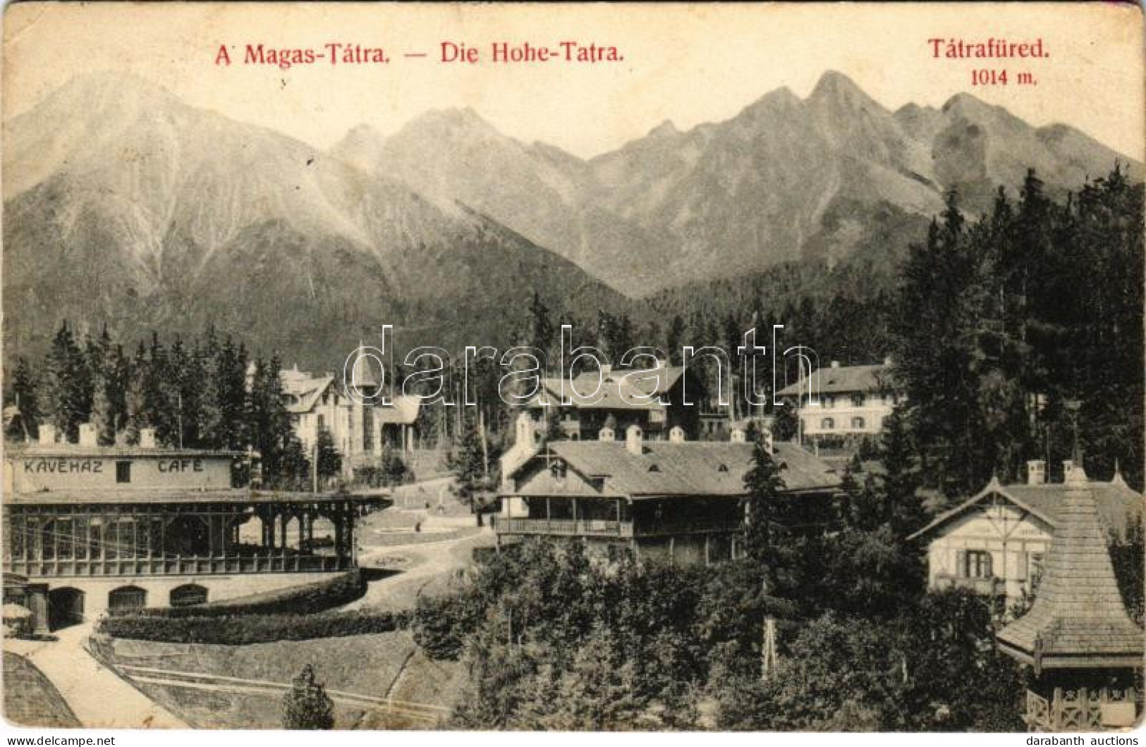 T2/T3 1908 Tátrafüred, Ótátrafüred, Altschmecks, Stary Smokovec (Magas Tátra, Vysoké Tatry); Kávéház / Café (EK) - Unclassified