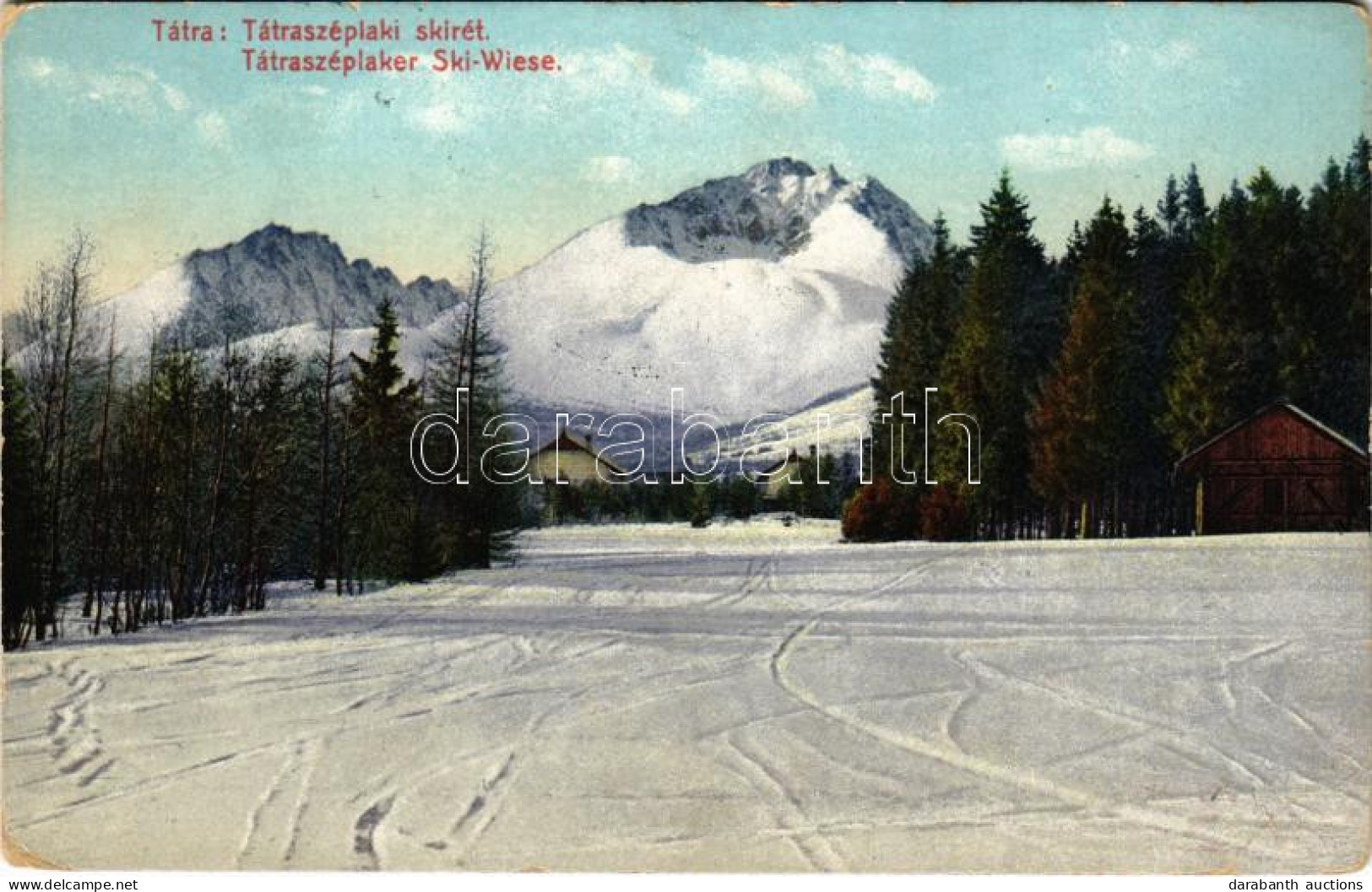 T3 1915 Tátraszéplak, Tatranska Polianka, Westerheim (Tátra, Magas-Tátra, Vysoké Tatry); Ski Rét, Téli Sport. Cattarino  - Unclassified