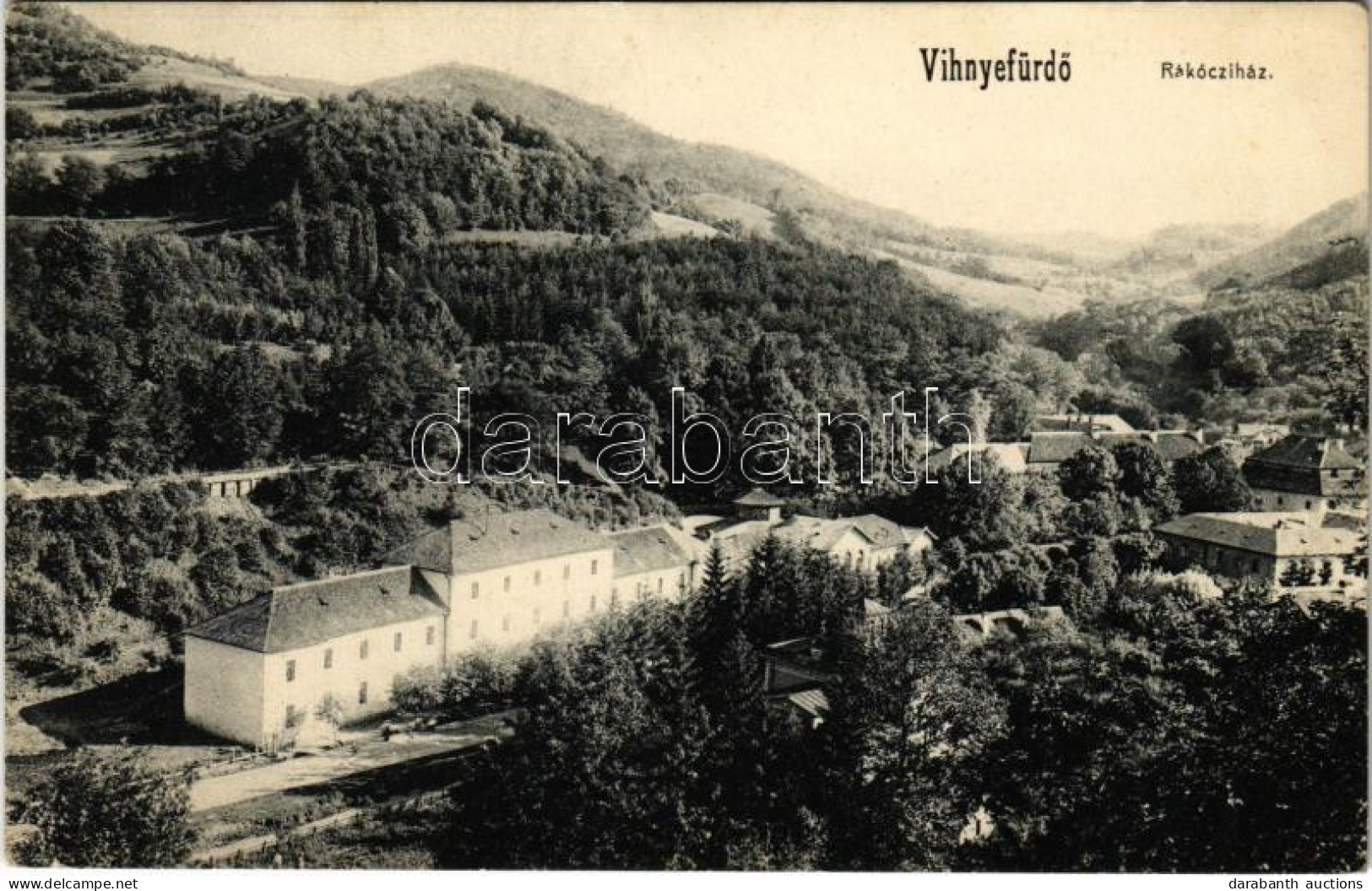 ** T2/T3 Vihnye, Vihnyefürdő, Kúpele Vyhne; Rákóczi Ház. Jorges Kiadása 1910. / Villa, Spa - Unclassified