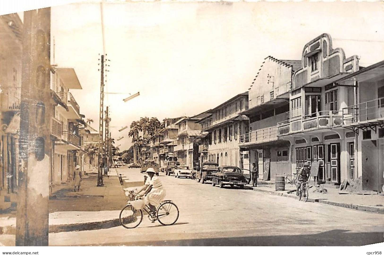 Guyane - N°84553 - CAYENNE - Une Vue De La Rue Lallouette - Carte CPSM - Cayenne