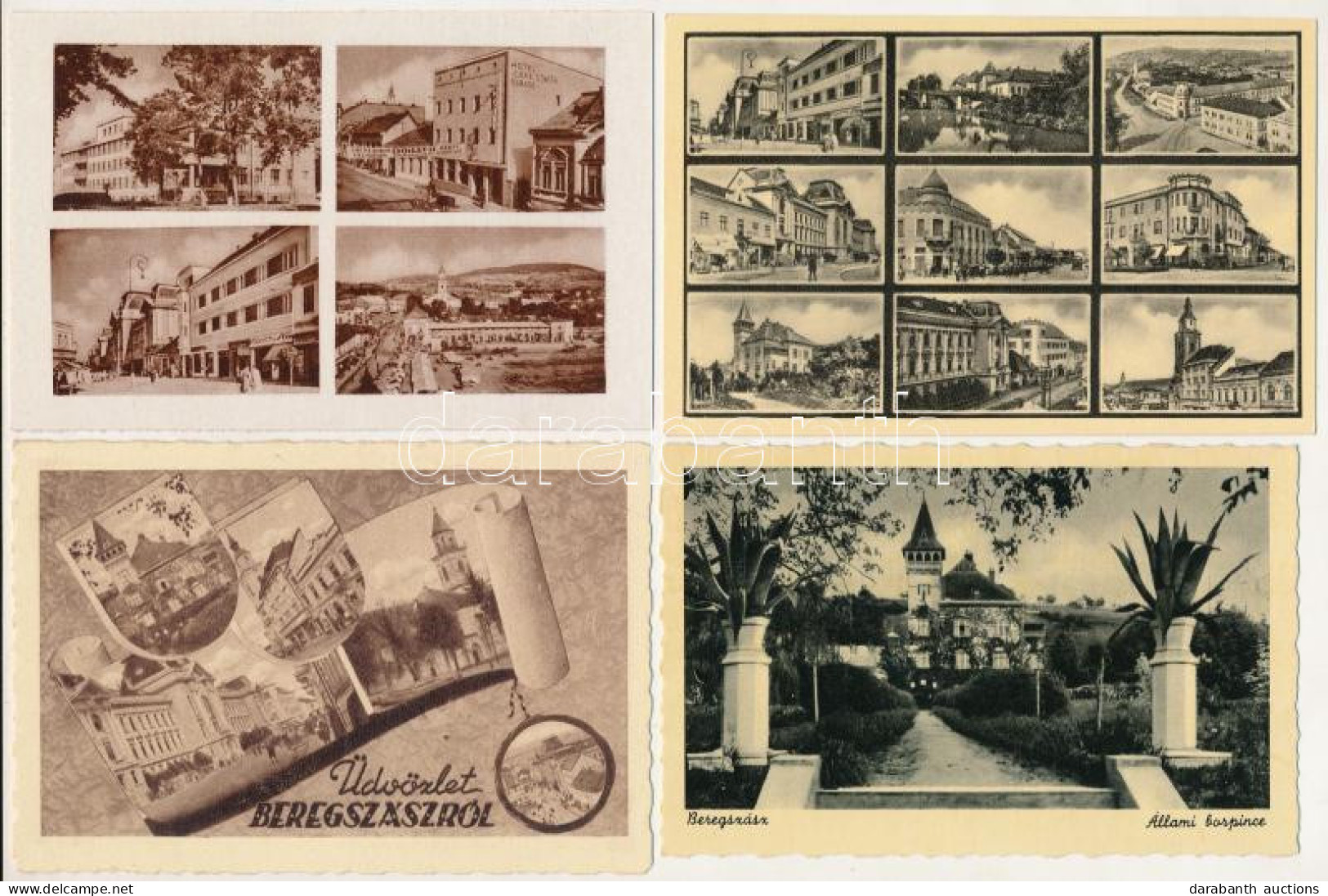 ** Beregszász, Beregovo, Berehove; - 10 Db RÉGI Város Képeslap / 10 Pre-1945 Town-view Postcards - Non Classés