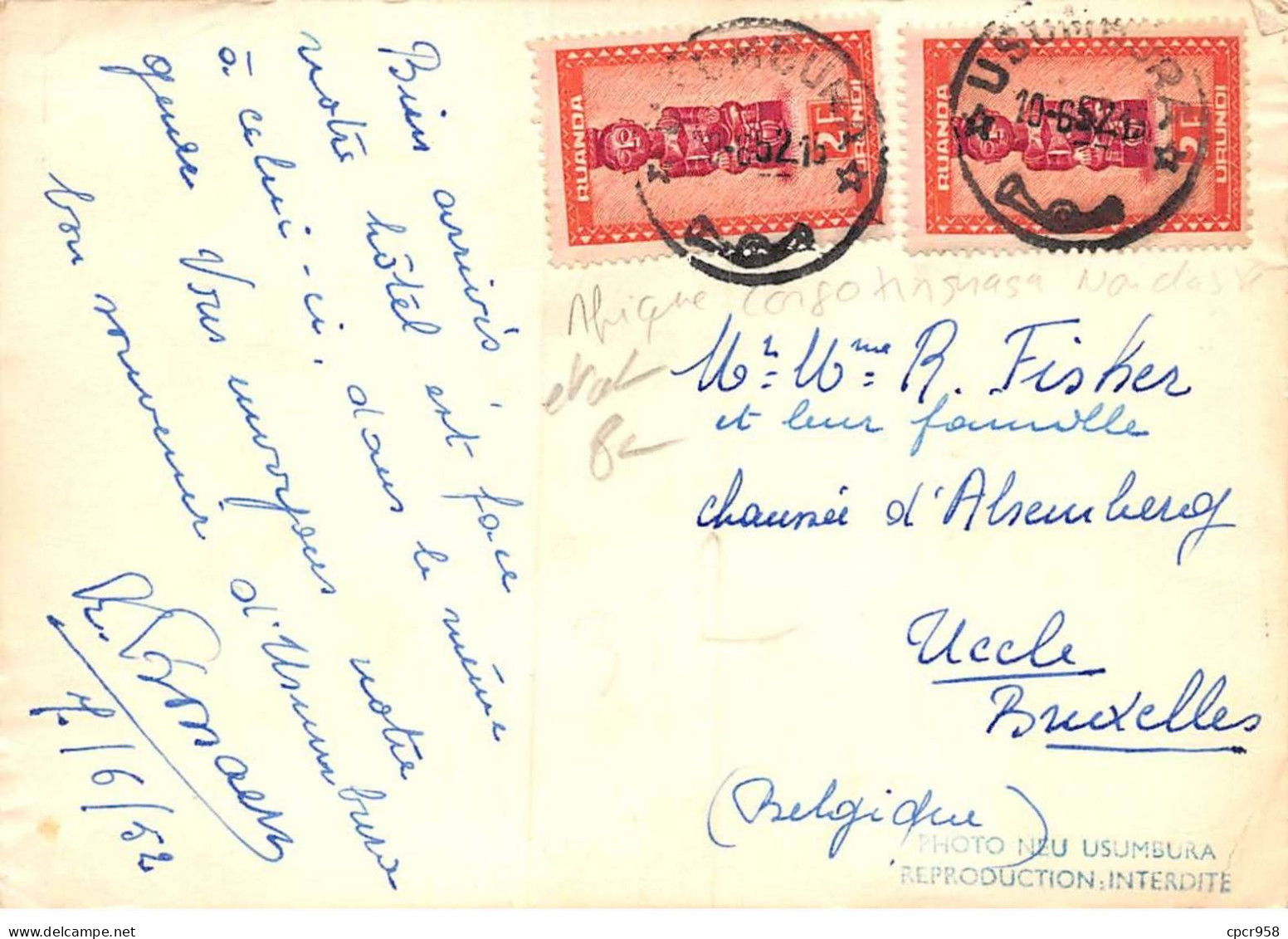 Congo - N°85780 - KINSHASA - Grand Hôtel - Carte Photo, Vendue En L'état - Autres & Non Classés