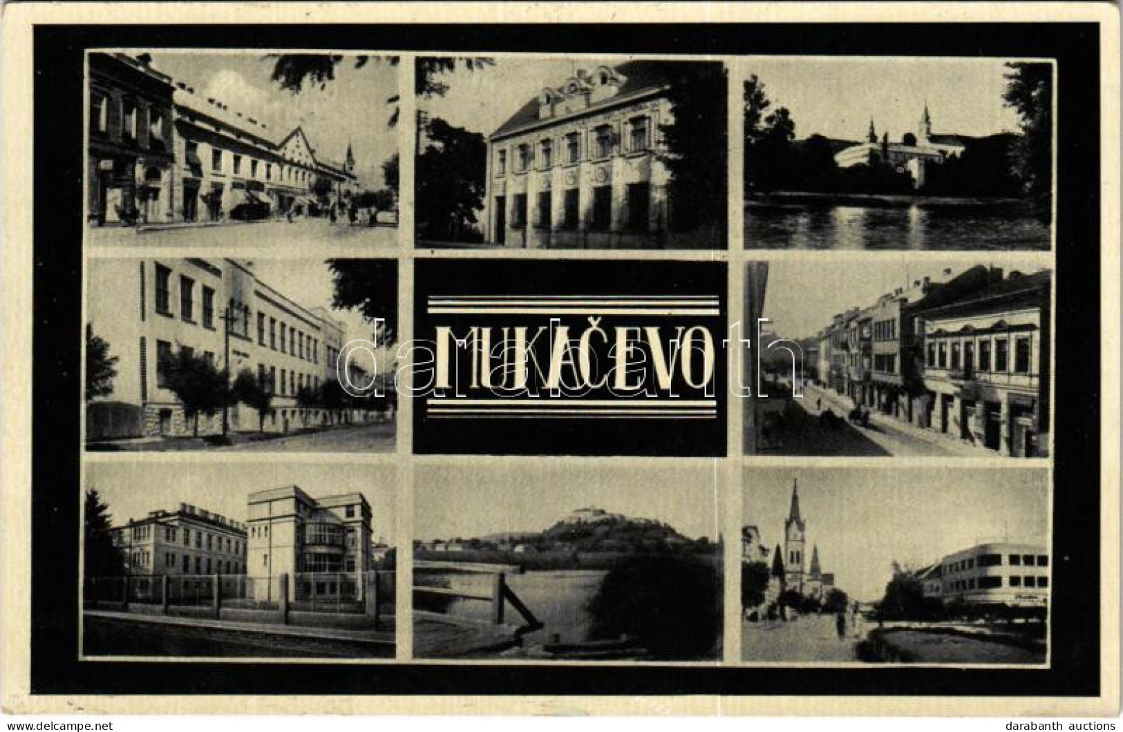 T2 Munkács, Mukacheve, Mukacevo; Mozaiklap / Multi-view Postcard + "1938 Beregszász Visszatért" So. Stpl. - Unclassified