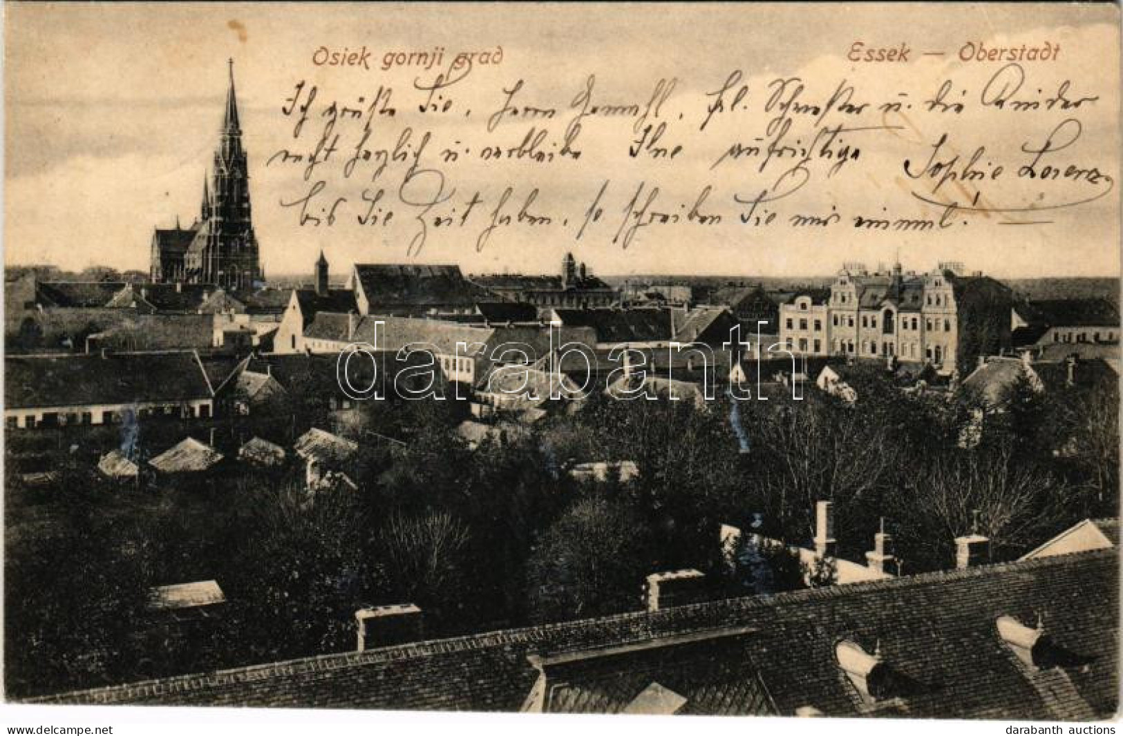 T2/T3 1908 Eszék, Essegg, Osijek; Gornji Grad / Oberstadt - Unclassified