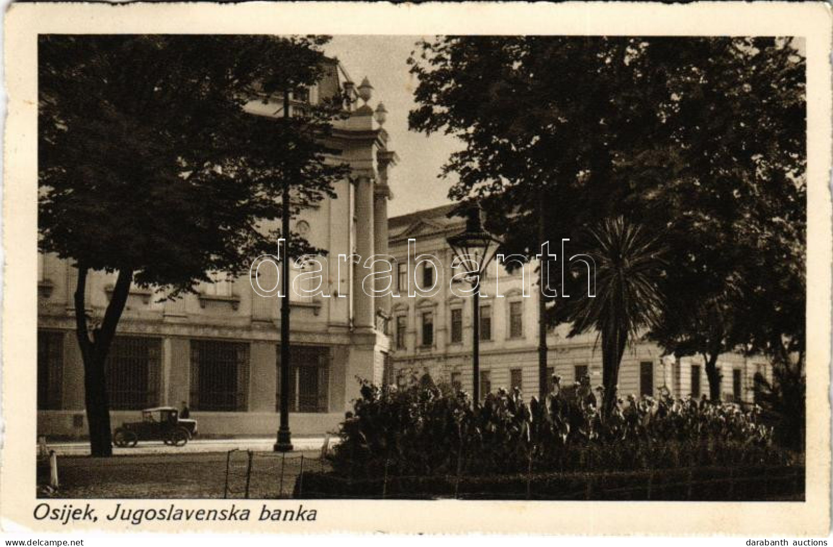 T3 1932 Eszék, Essegg, Osijek; Jugoslavenska Banka / Jugoszláv Bank, Automobil / Yugoslav Bank, Automobile (EK) - Unclassified