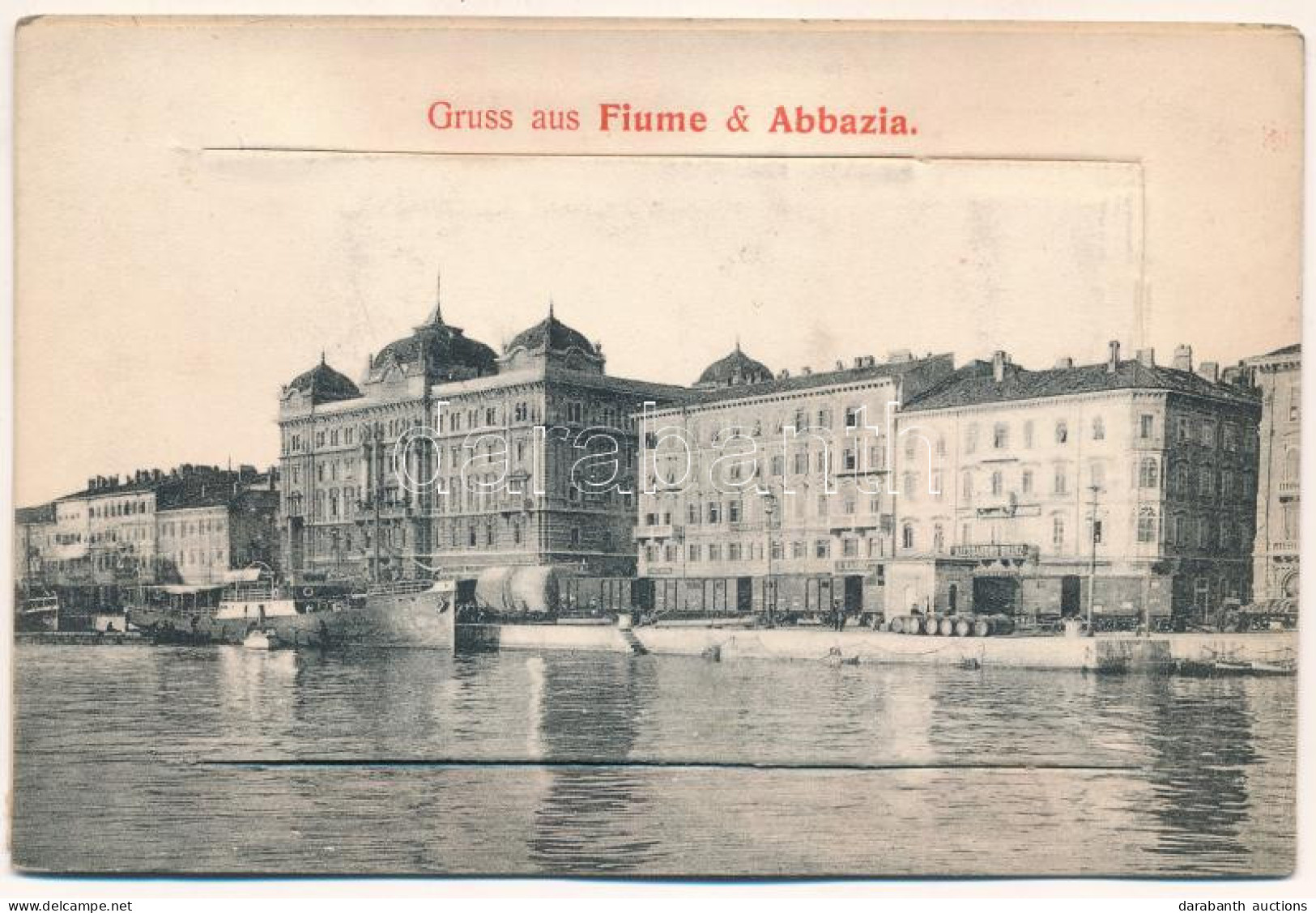 ** T2/T3 Fiume & Abbazia, Rijeka & Opatija; Leporellocard With 10 Images. Giacomo M. Kohn (fl) - Unclassified