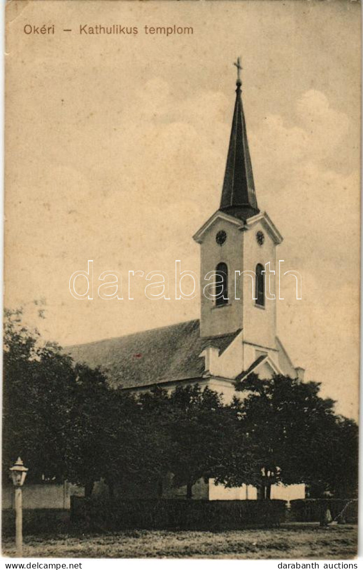 T2/T3 1914 Ókér, Ó-Kér, Okeri, Altker, Zmajevo; Katolikus Templom. Wolf Fényképész / Catholic Church (EK) - Zonder Classificatie