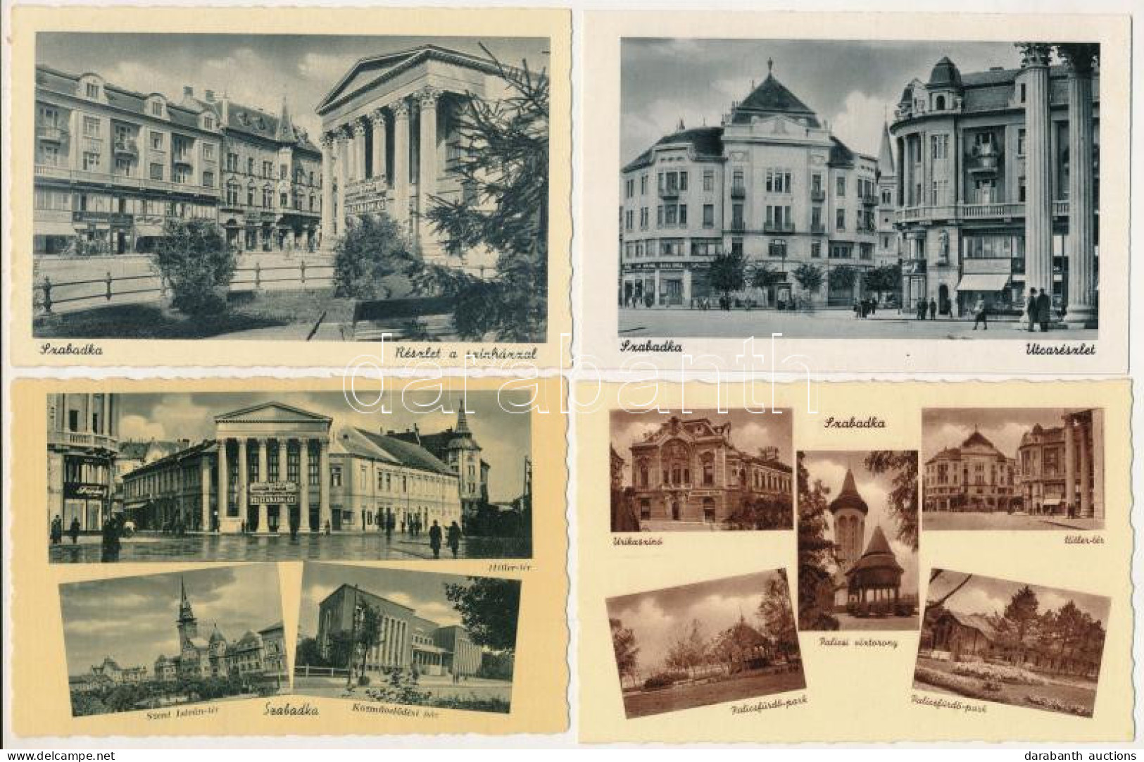 ** Szabadka, Subotica; - 10 Db RÉGI Város Képeslap / 10 Pre-1945 Town-view Postcards - Unclassified