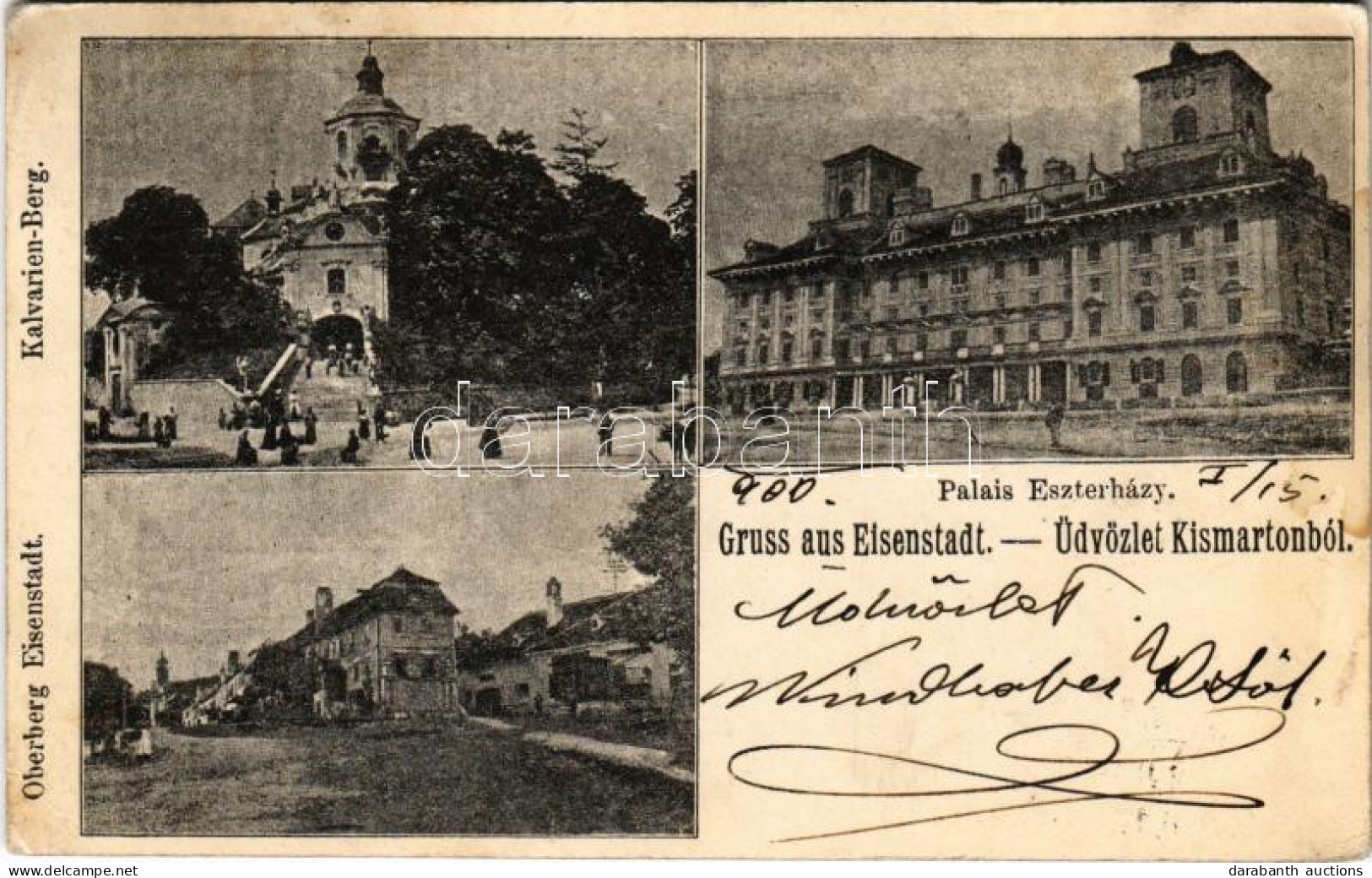 T2/T3 1900 Kismarton Eisenstadt; Palais Eszterházy, Kalvarien Berg, Oberberg / Felsőkismartonhegy, Kastély, Kálváriahegy - Sin Clasificación