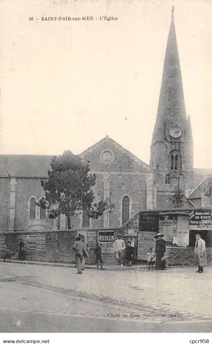 50-AM22035.Saint Pair Sur Mer.N°86.Eglise - Saint Pair Sur Mer