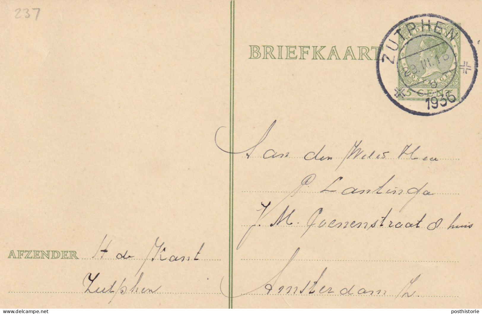 17 verschillende gebruikte briefkaarten 1908 / 1947