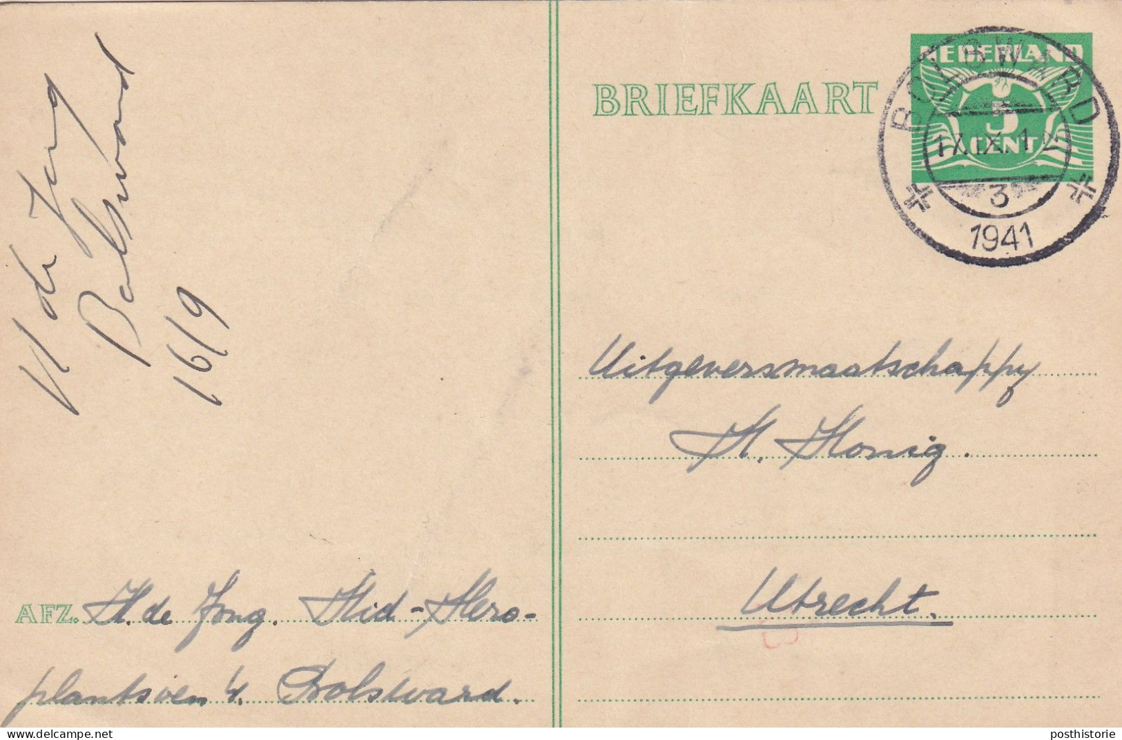 17 verschillende gebruikte briefkaarten 1908 / 1947