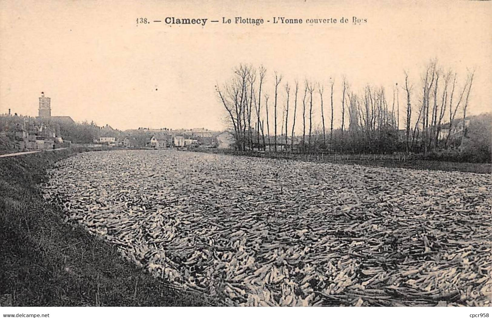 58-SAN59641-CLAMECY.Le Flottage.L'Yonne Couverte De Bois - Clamecy