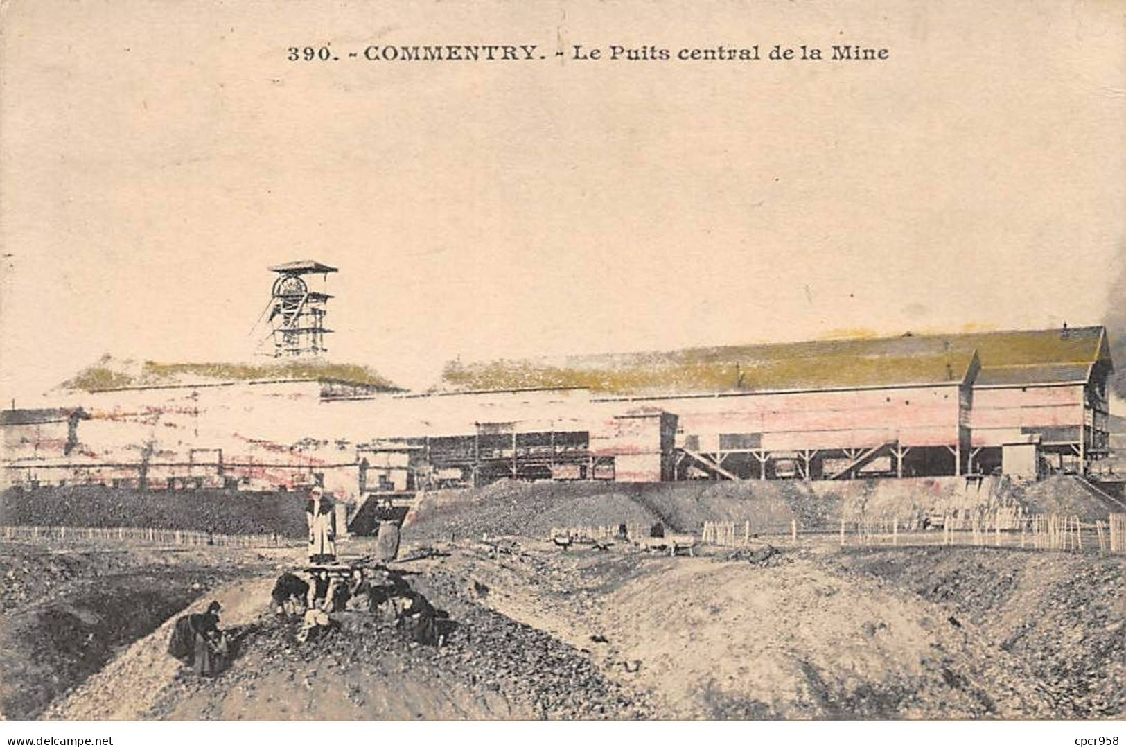 03-AM21483.Commentry.N°390.Le Puits Central De La Mine - Commentry