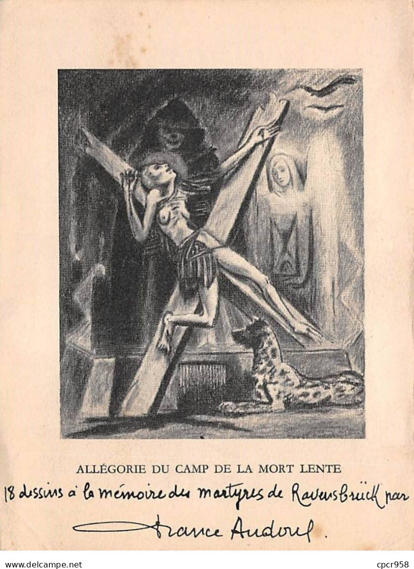 Politique - N°85715 - Les Crimes De L'Allemagne Nazie - 2. Allégorie Du Camp ... - Ravensbrück - Judaica - Carte Souple - Evènements