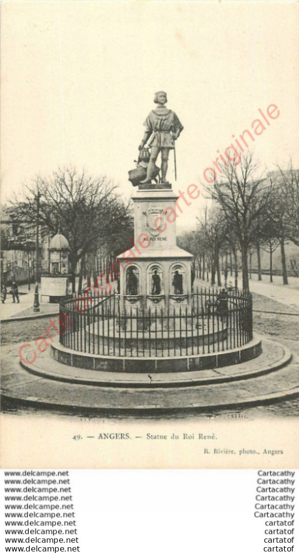 49.  ANGERS .  Statue Du Roi René . - Angers