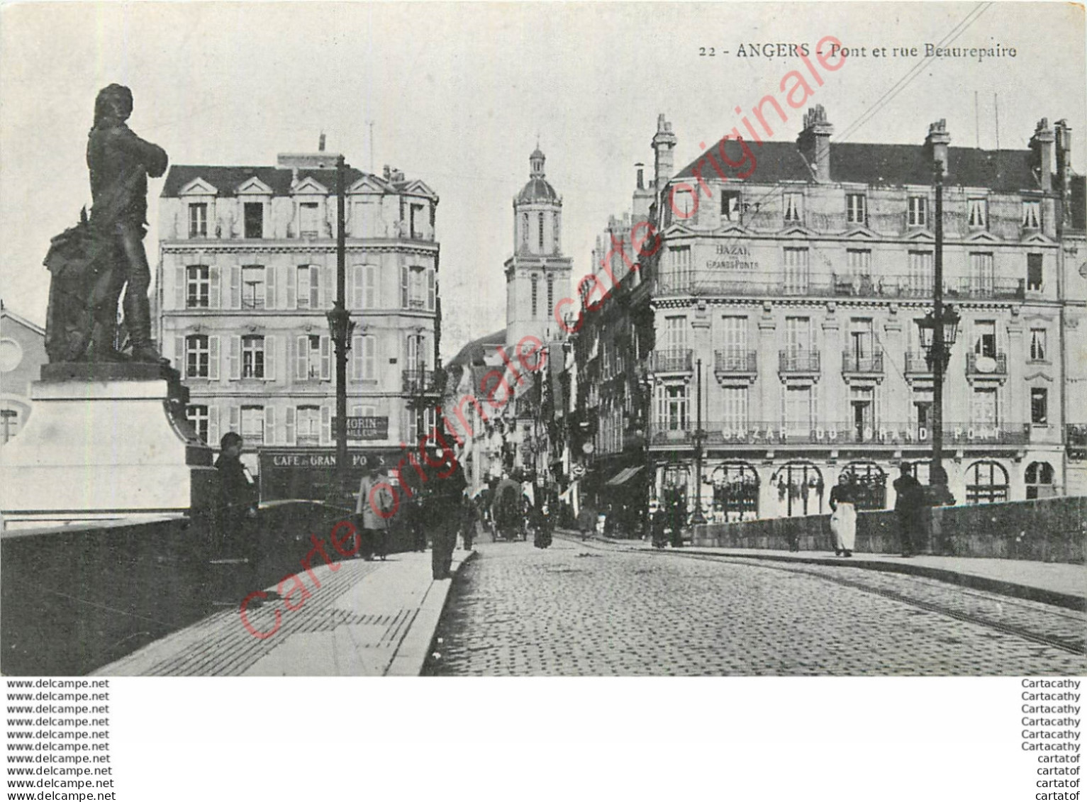 49.  ANGERS .  Pont Et Rue Beaurepaire . - Angers