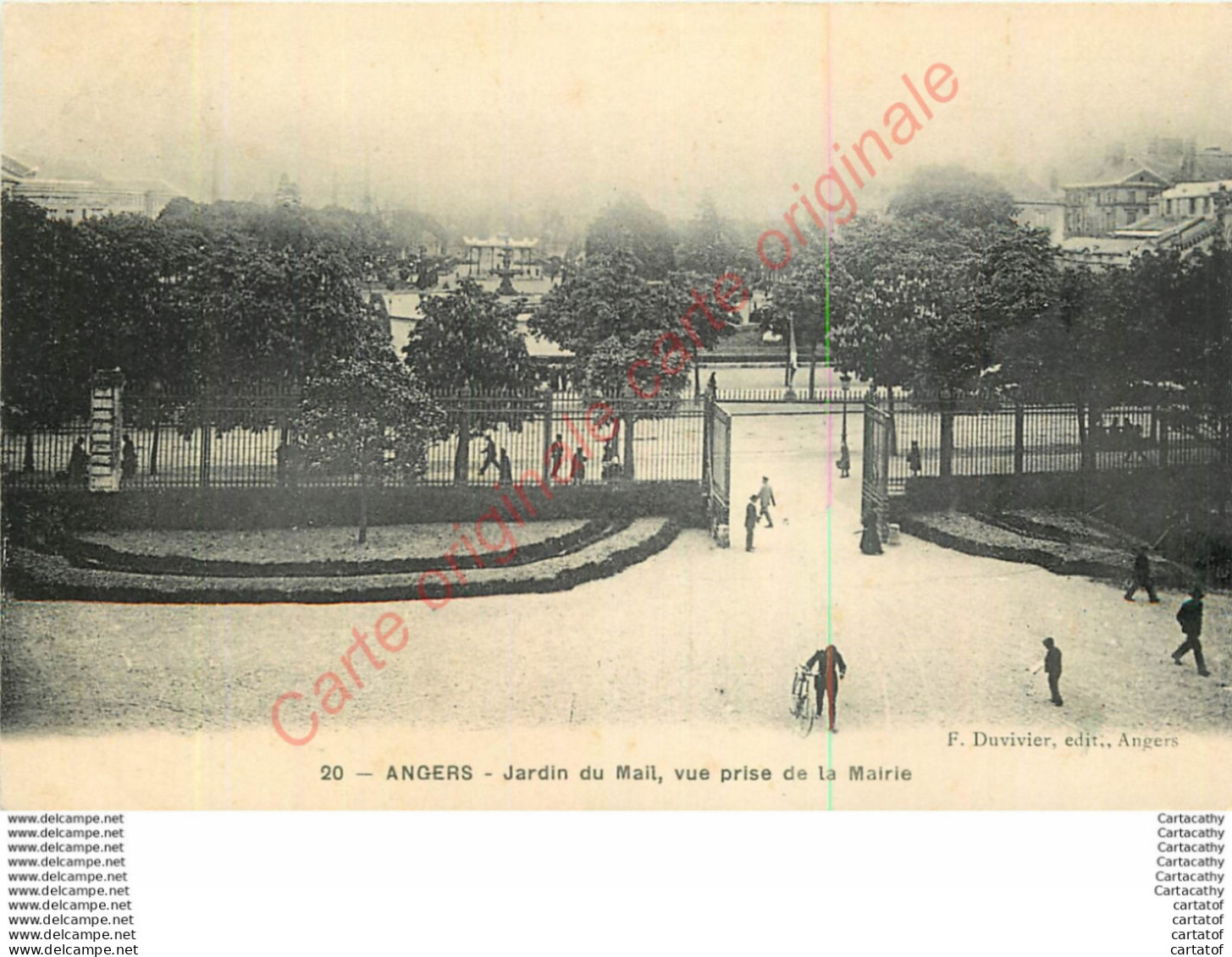 49.  ANGERS .  Jardin Du Mail . Vue Prise De La Mairie . - Angers