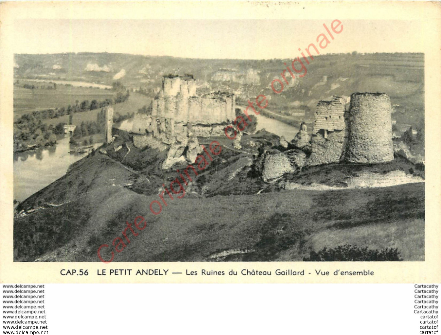 27.  LE PETIT ANDELY .  Les Ruines Du Château Gaillard. Vue D'ensemble . - Les Andelys