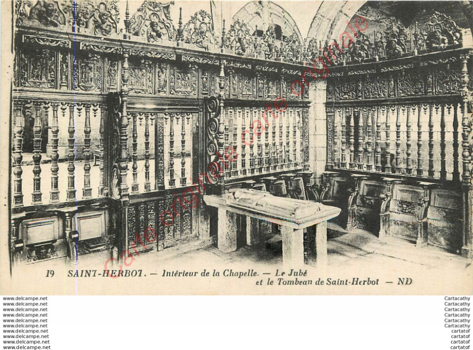 29.  SAINT HERBOT .  Intérieur De La Chapelle . Le Jubé . - Saint-Herbot