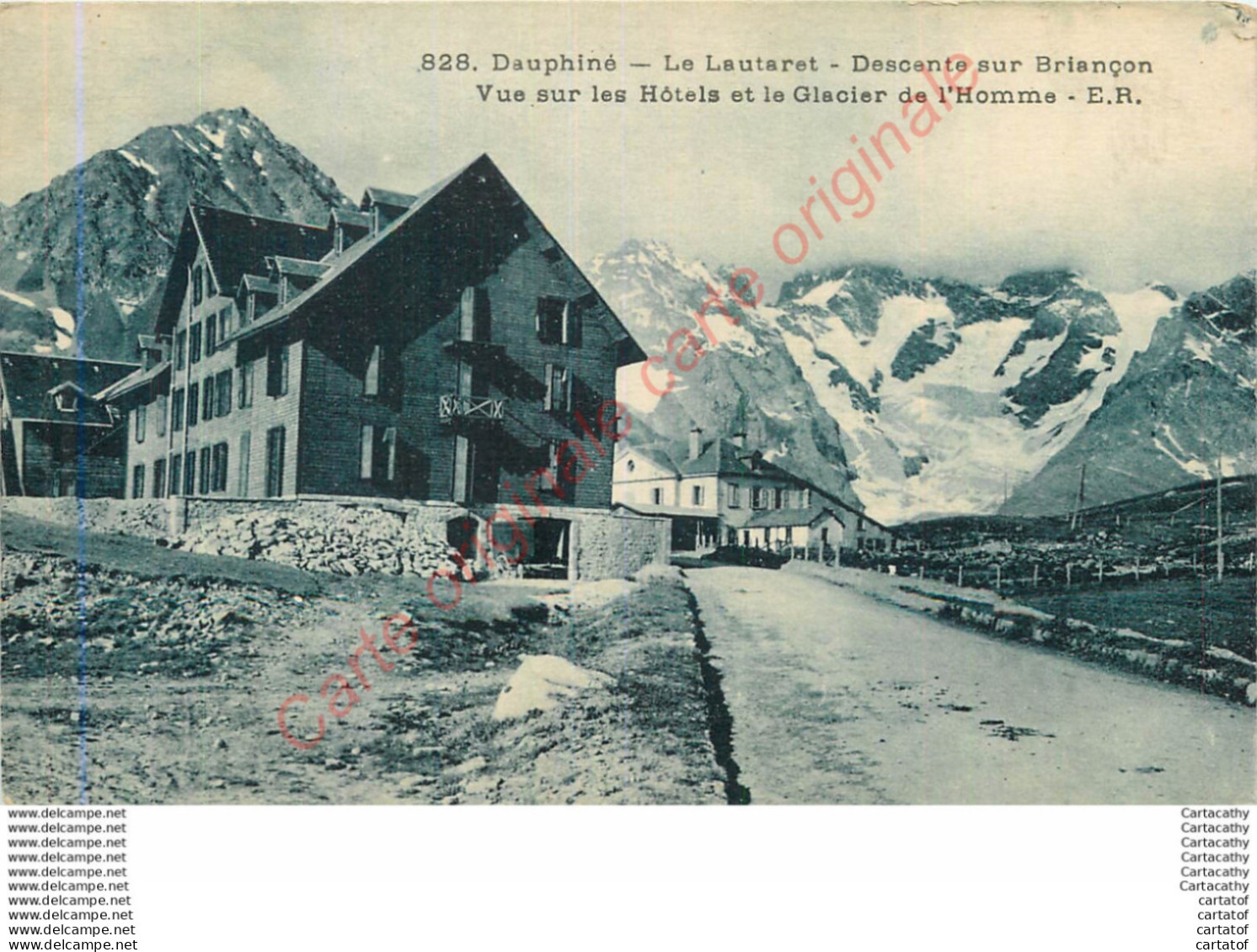 05. LE LAUTARET . Descente Sur Briançon .  Vue Sur Les Hôtels Et La Glacier De L'Homme . - Otros & Sin Clasificación