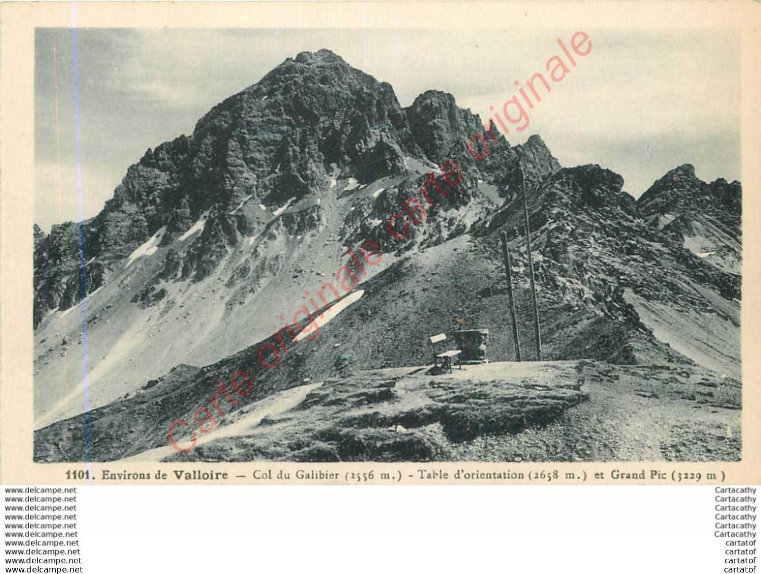 COL DU GALIBIER .  Table D'orientation Et Grand Pic . - Sonstige & Ohne Zuordnung