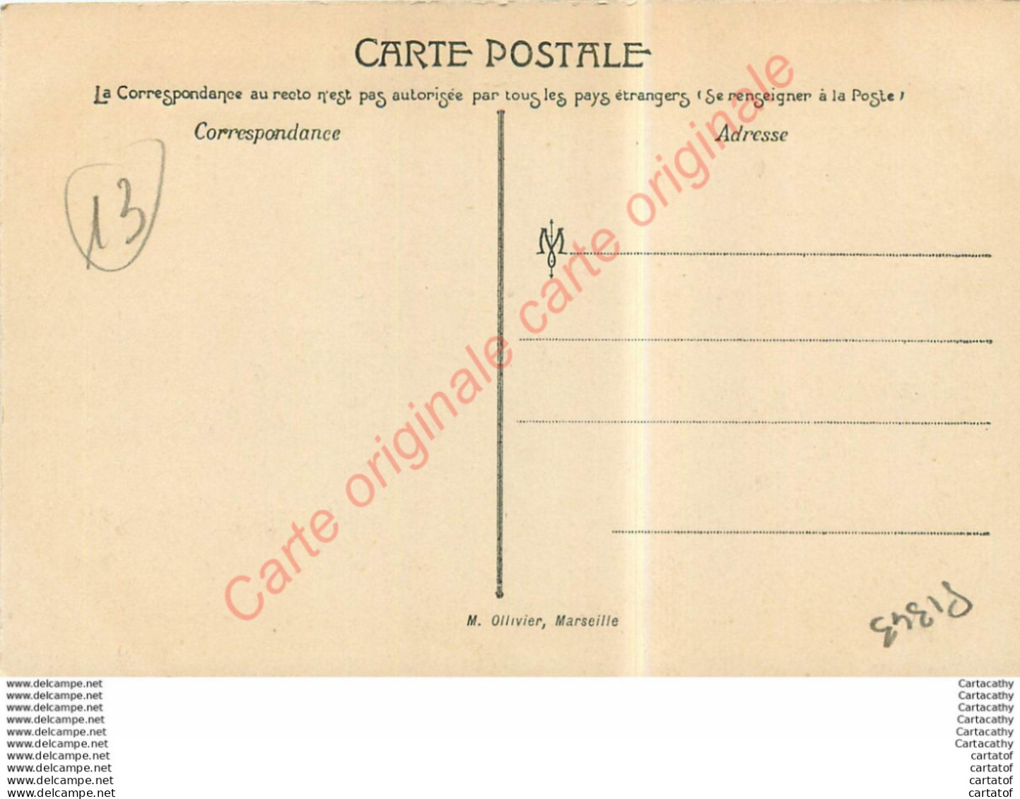 13.  MARSEILLE .  Exposition Coloniale 1906 .  Ferme De L'Afrique Occidentale . - Mostre Coloniali 1906 – 1922