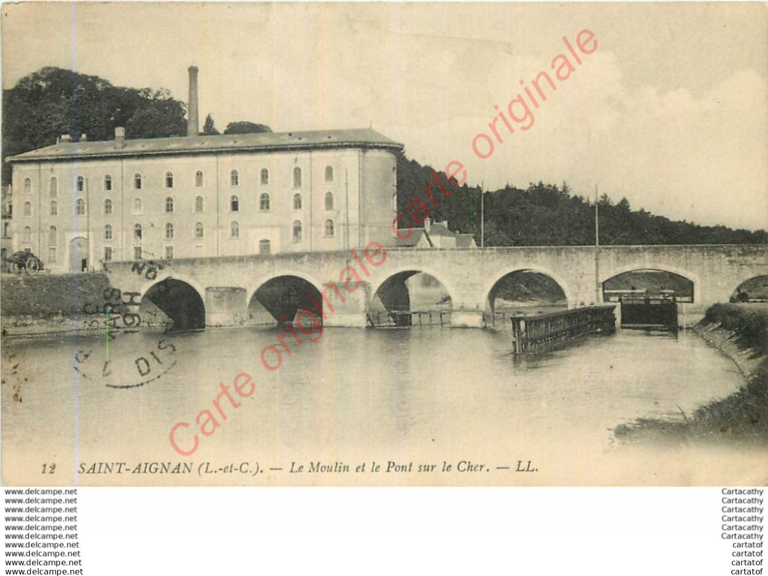 41.  SAINT AIGNAN .  Le Moulin Et Le Pont Sur Le Cher . - Saint Aignan