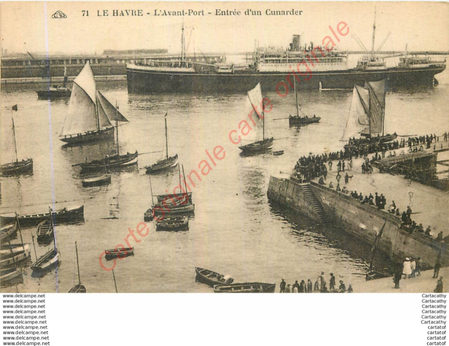 76.  LE HAVRE .  L'Avant-Port .  Entrée D'un Cunarder . - Non Classés