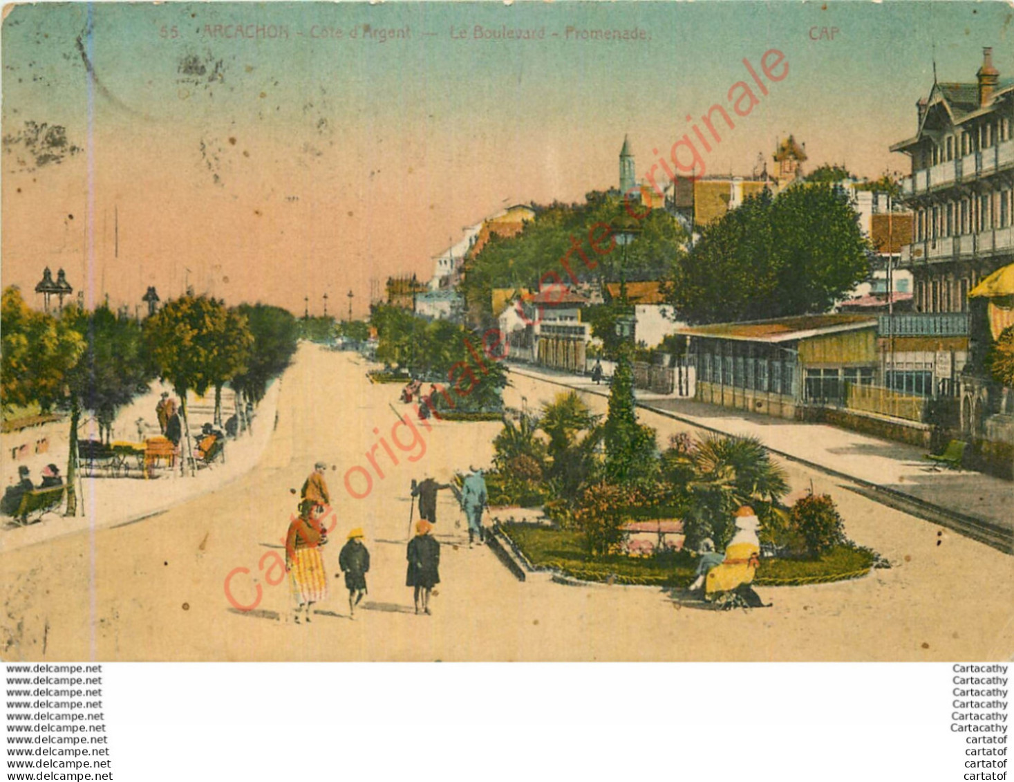 33.  ARCACHON . Le Boulevard Promenade . - Arcachon