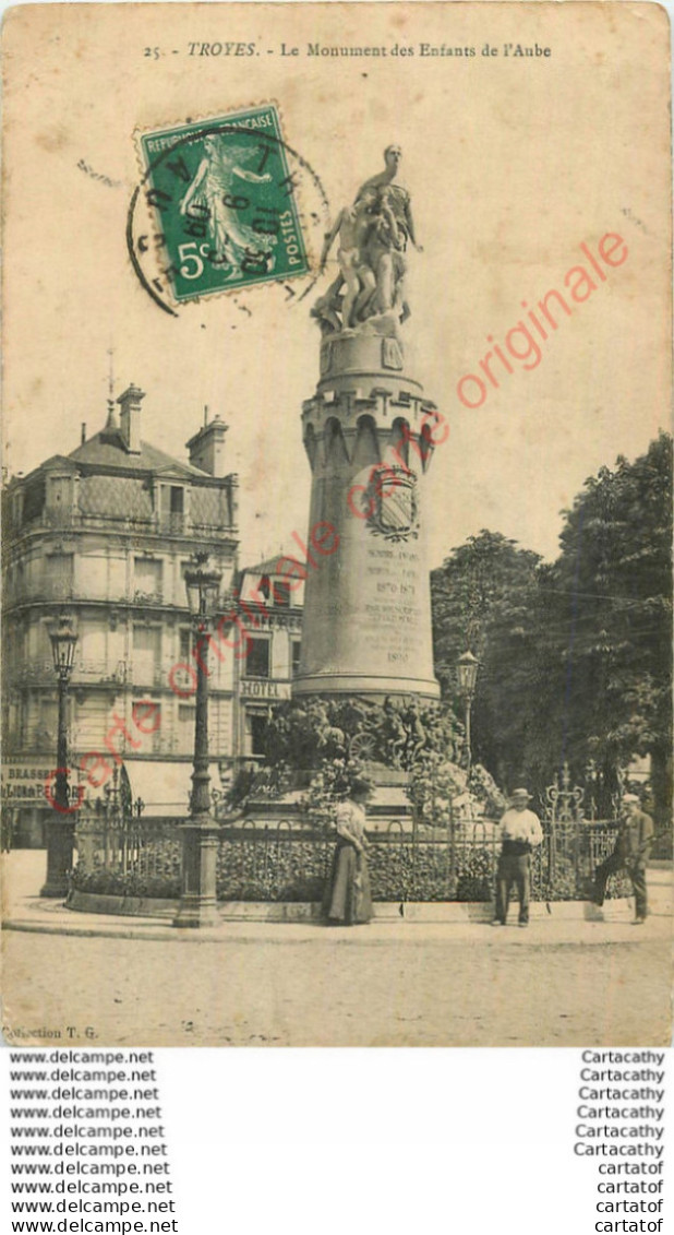 10.  TROYES .  Le Monument Des Enfants De L'Aube . - Troyes