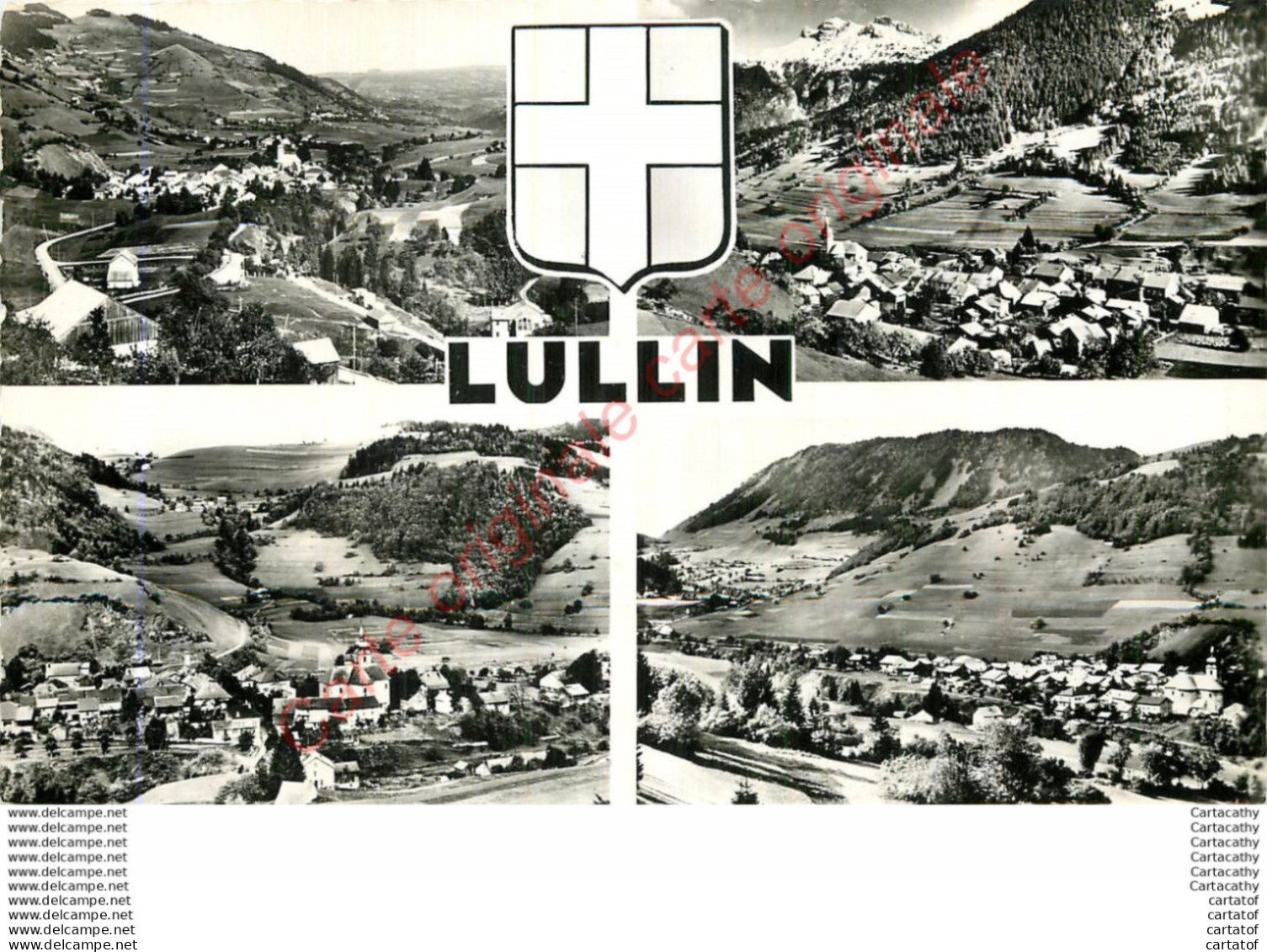 74.  Souvenir  De  LULLIN .  CP Multivues . - Faverges