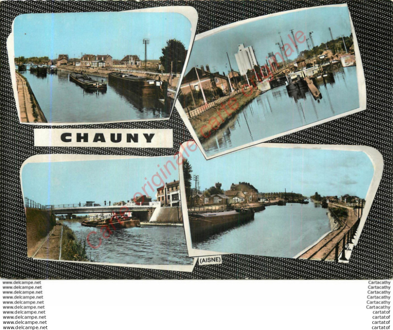 02.  CHAUNY .  CP Multivues . - Chauny